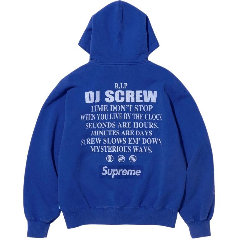 【代購】Supreme x DJ Screw SS26 WEEK6 Zip Up Hooded Sweatshirt Unisex SUP-SS26-145