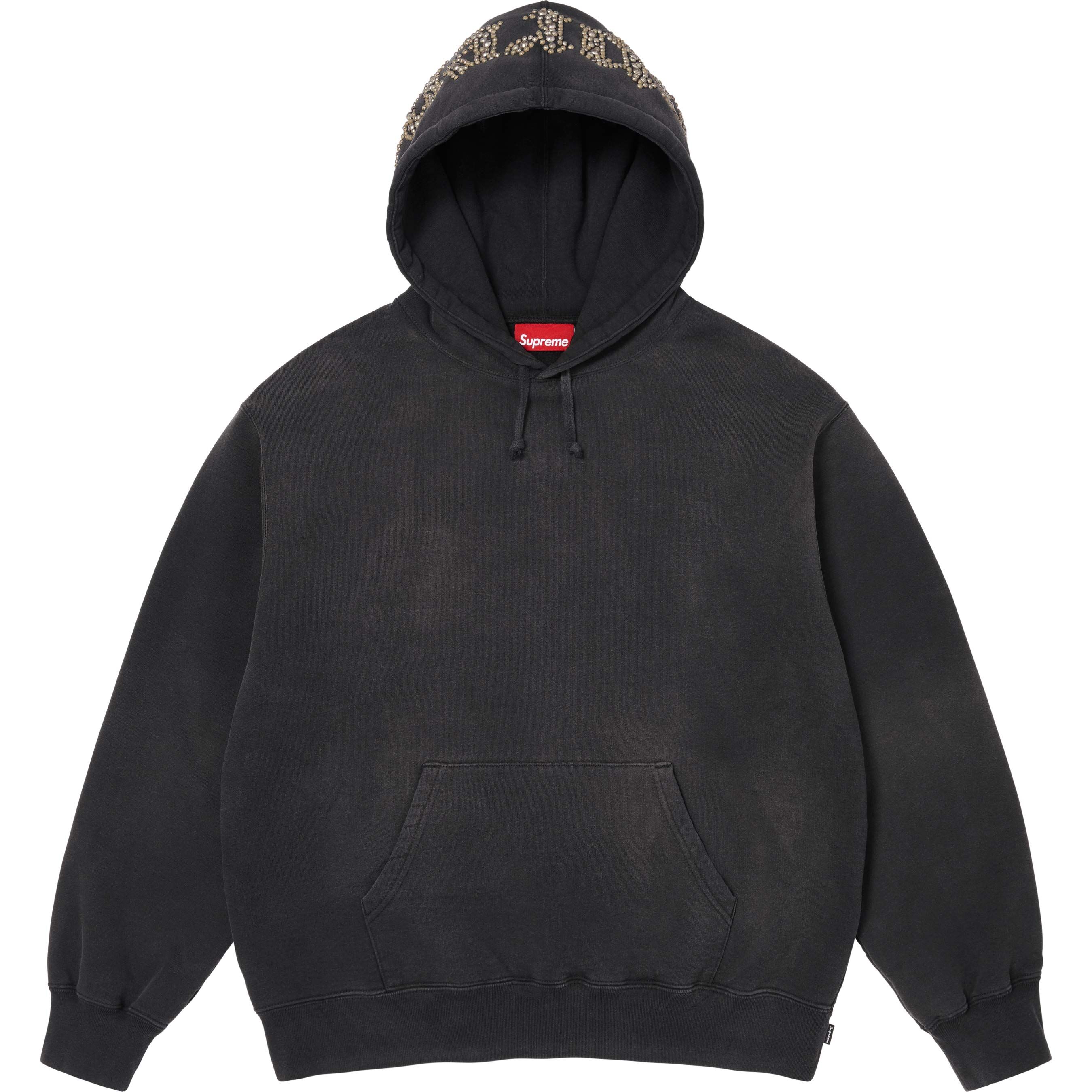 【代購】Supreme SS26 WEEK7 Overdyed Studded Hooded Sweatshirt Unisex SUP-SS26-154