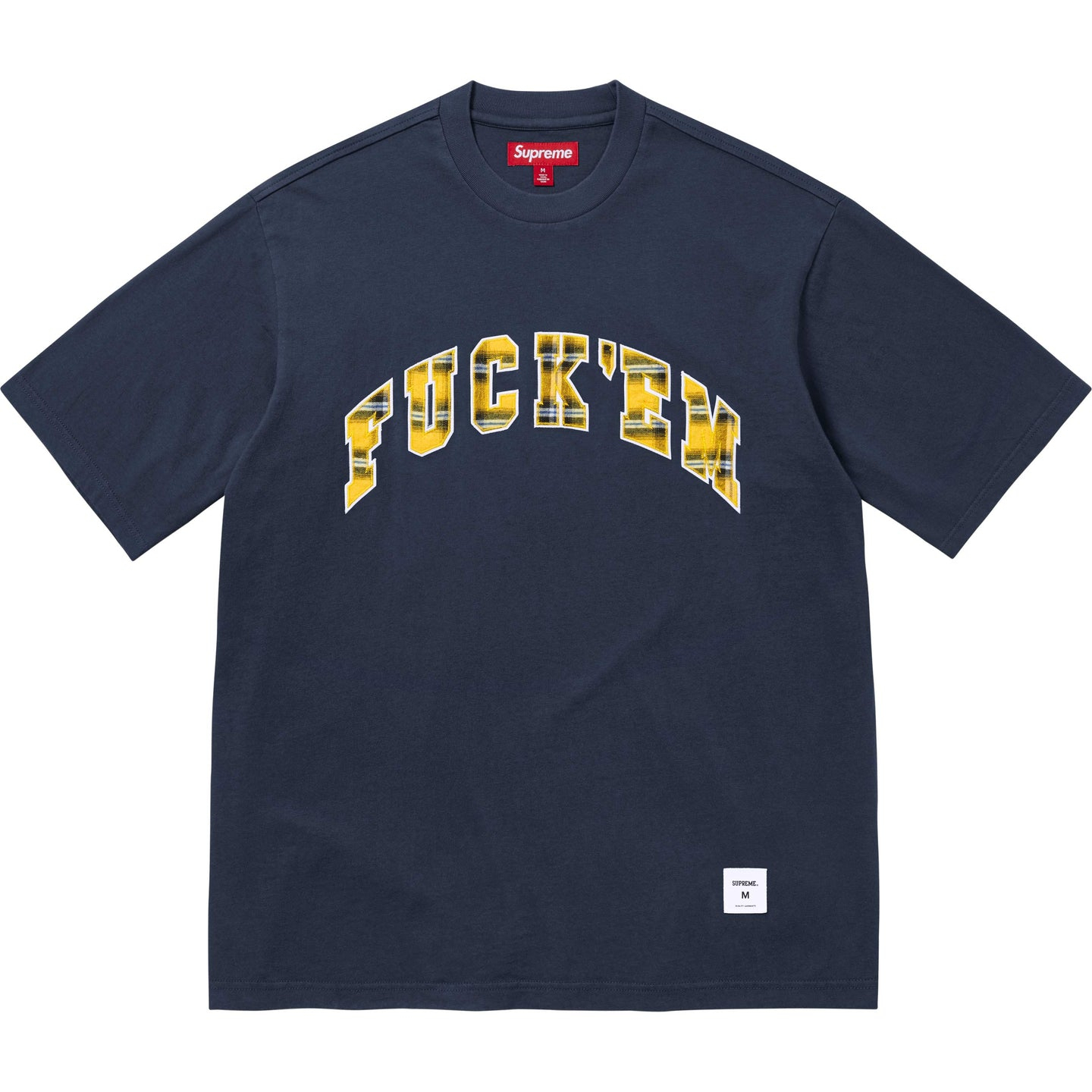 【代購】Supreme SS26 WEEK9 Fuck'em Plaid S/S Top T Shirt Unisex SUP-SS26-194