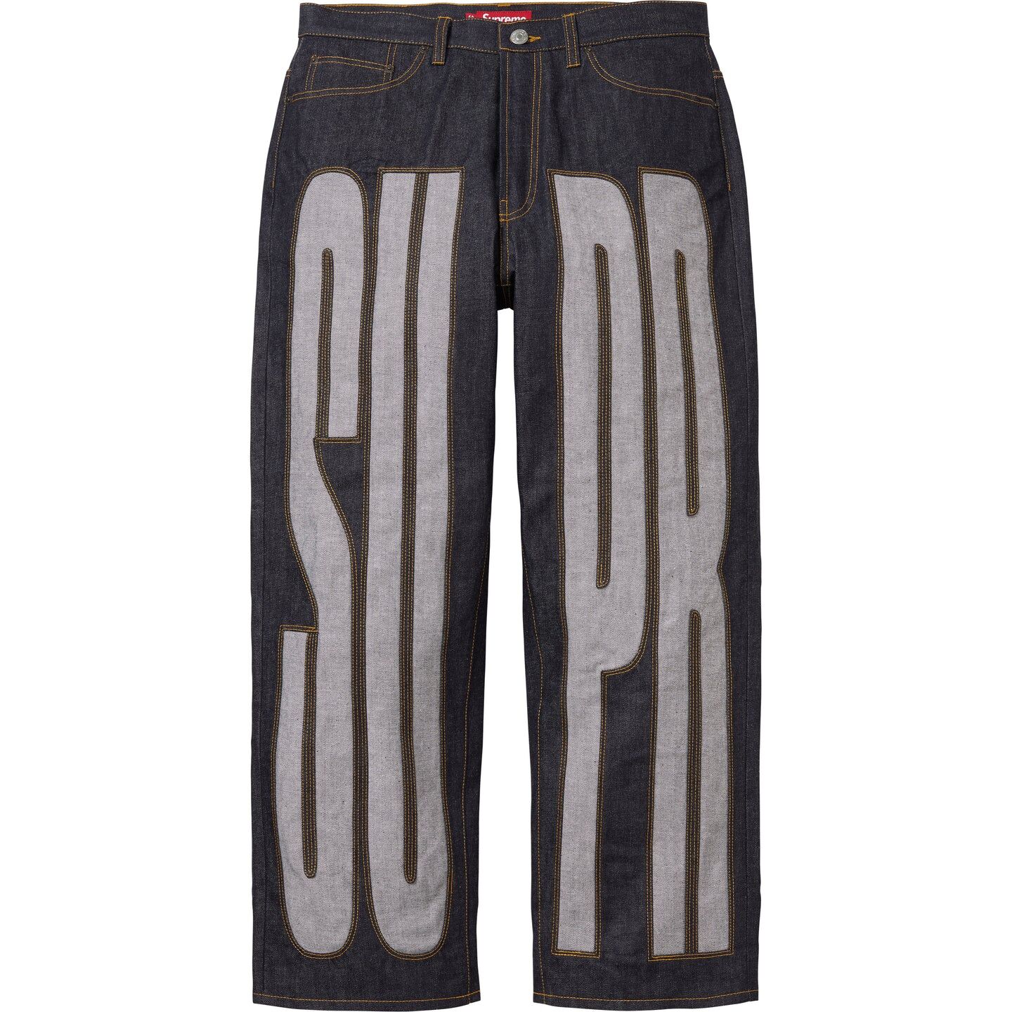 【代購】Supreme SS26 WEEK10 Inset Spellout Baggy Jean Jeans Unisex SUP-SS26-201