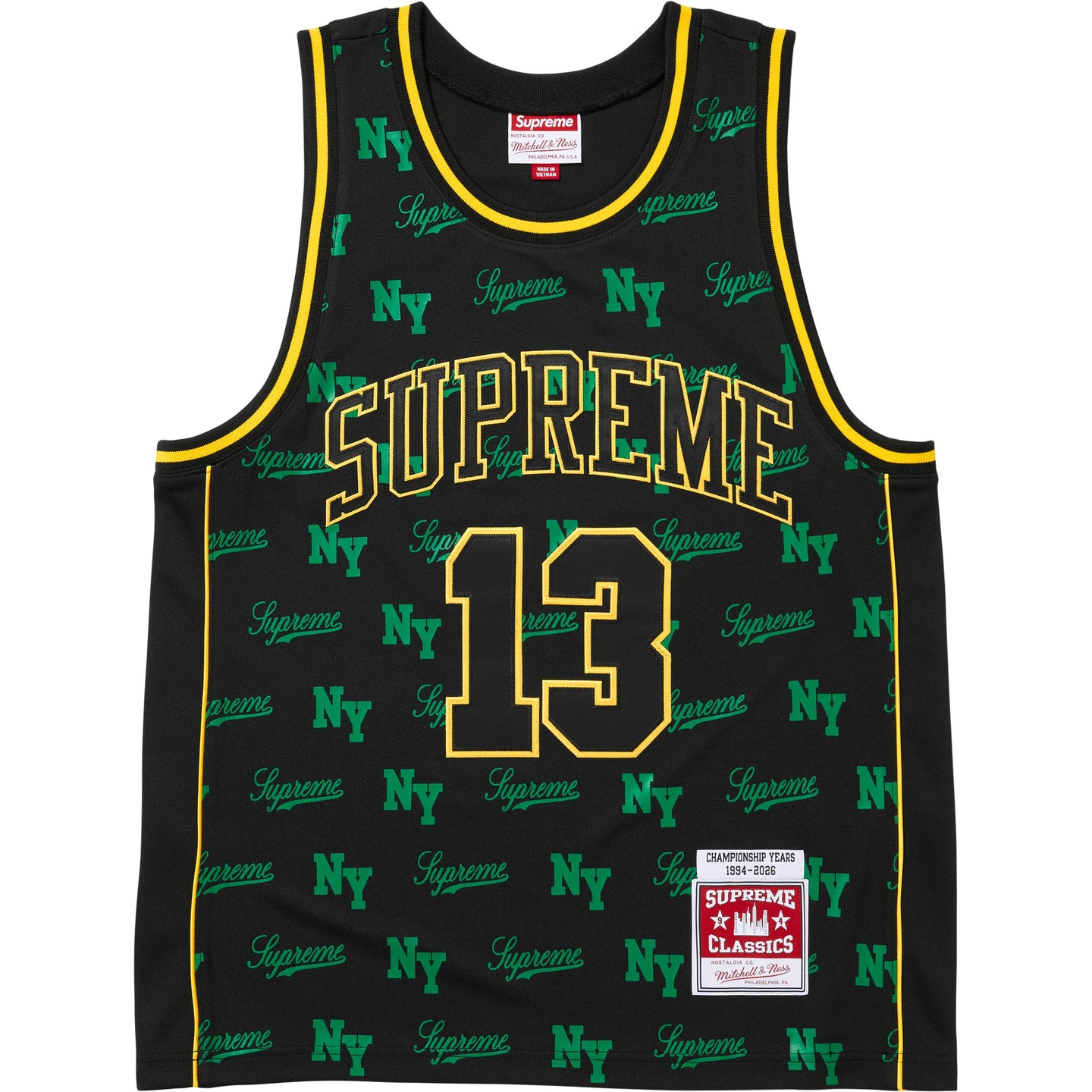 【代購】Supreme x Mitchell & Ness SS26 WEEK11 Monogram Basketball Jersey Basketball Jersey Unisex SUP-SS26-220