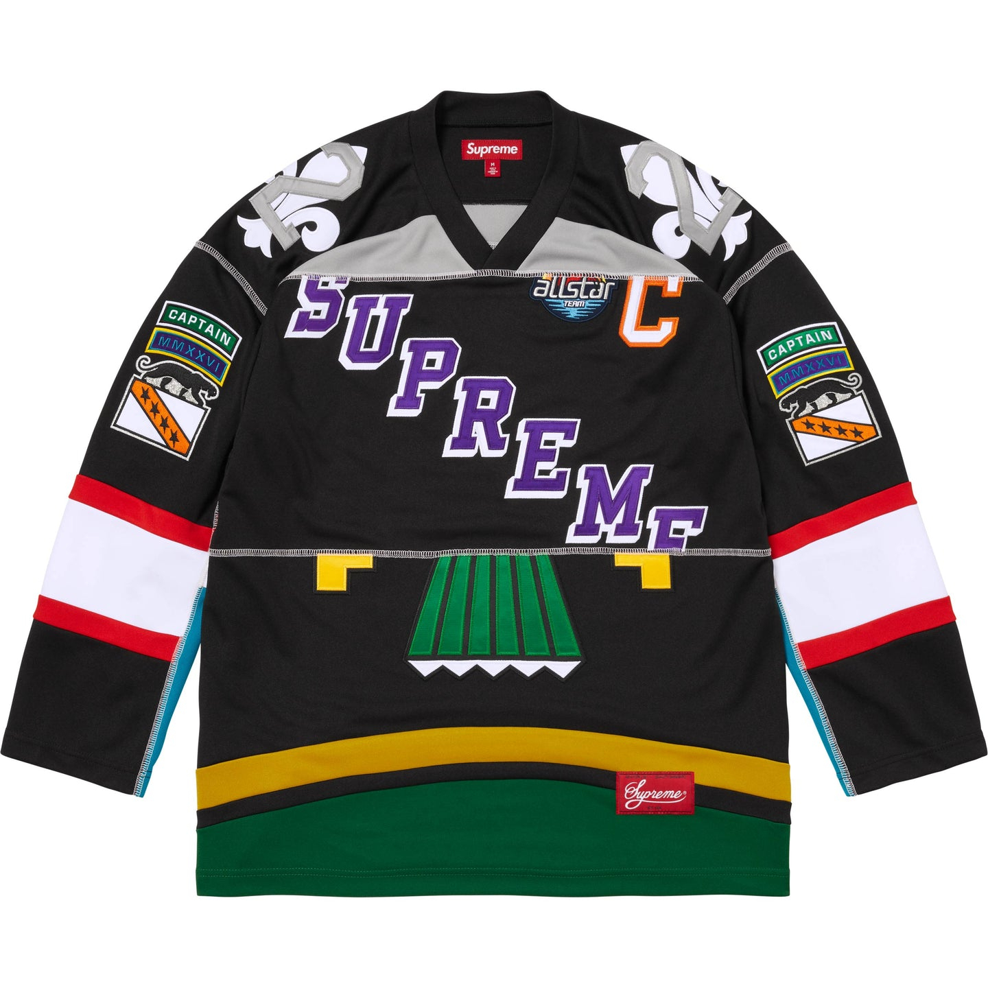 【代購】Supreme SS26 WEEK12 Paneled Hockey Jersey Ice Hockey Pucks Sports Apparel Unisex SUP-SS26-262