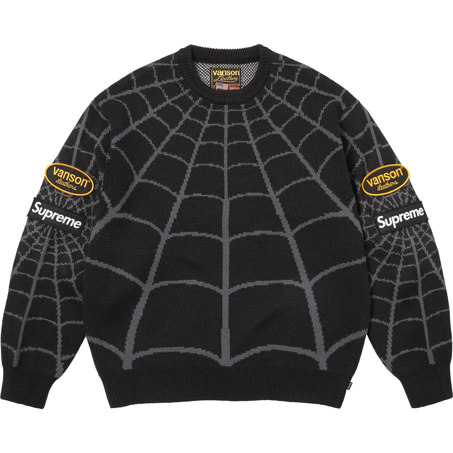 【代購】Supreme X VANSON LEATHERS, INC. USA SS26 Sweaters Unisex Crew Neck Moderate Other SUP-SS26-302