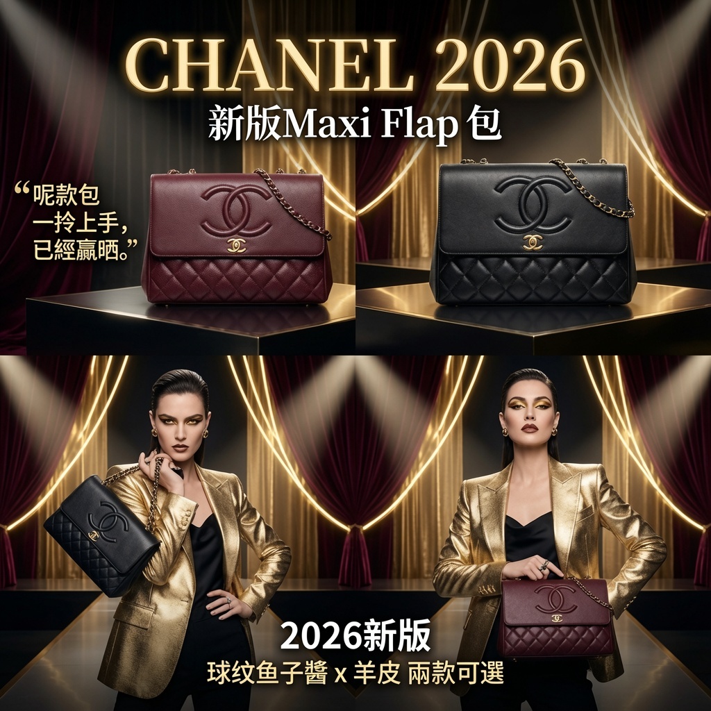 CHANEL 2026新版Maxi Flap包