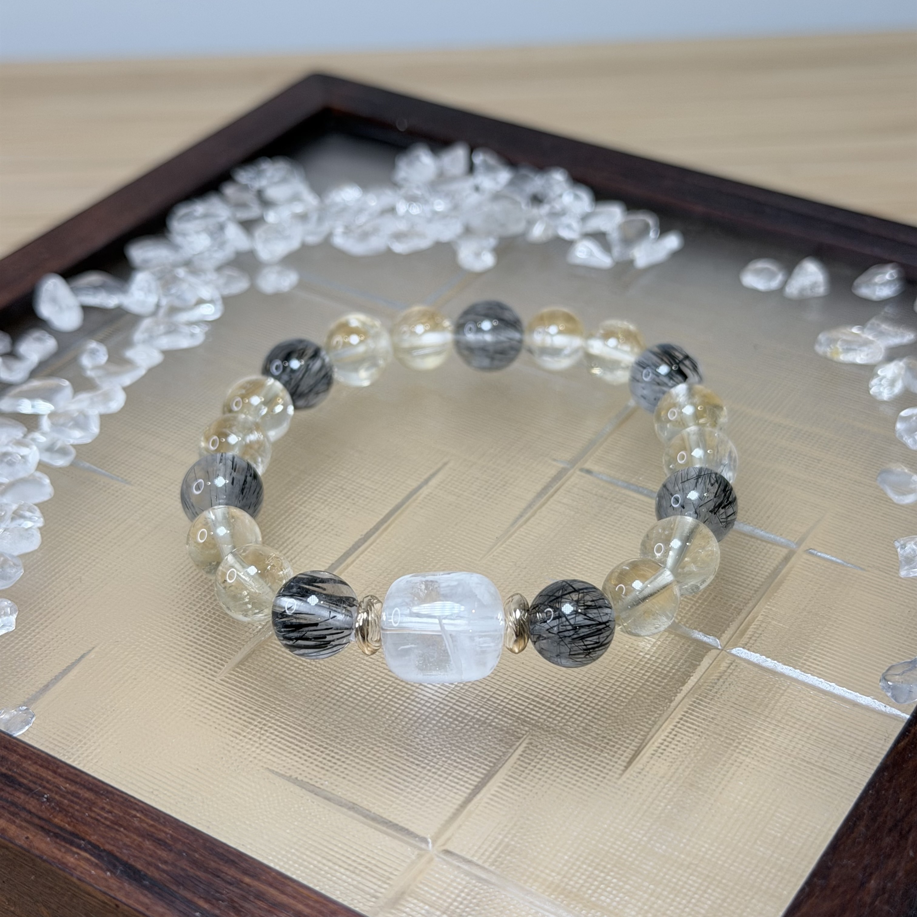 職場開運方程式｜白幽靈＋黑髪晶＋黃水晶