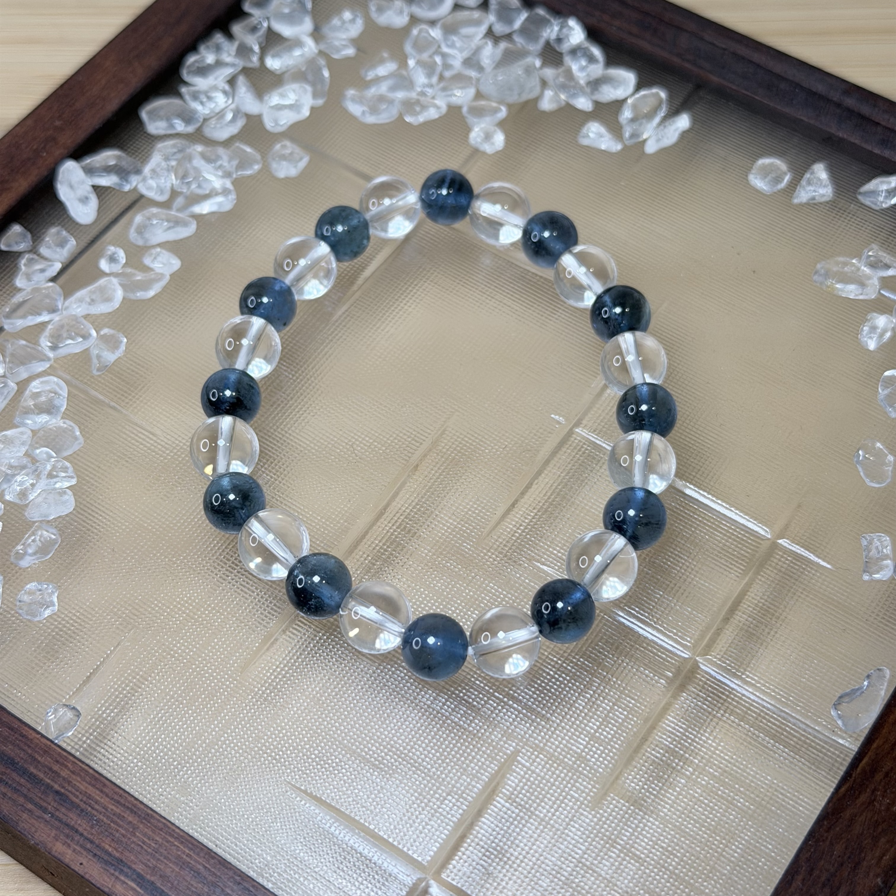 冰海深處丨魔鬼海藍寶＋白水晶