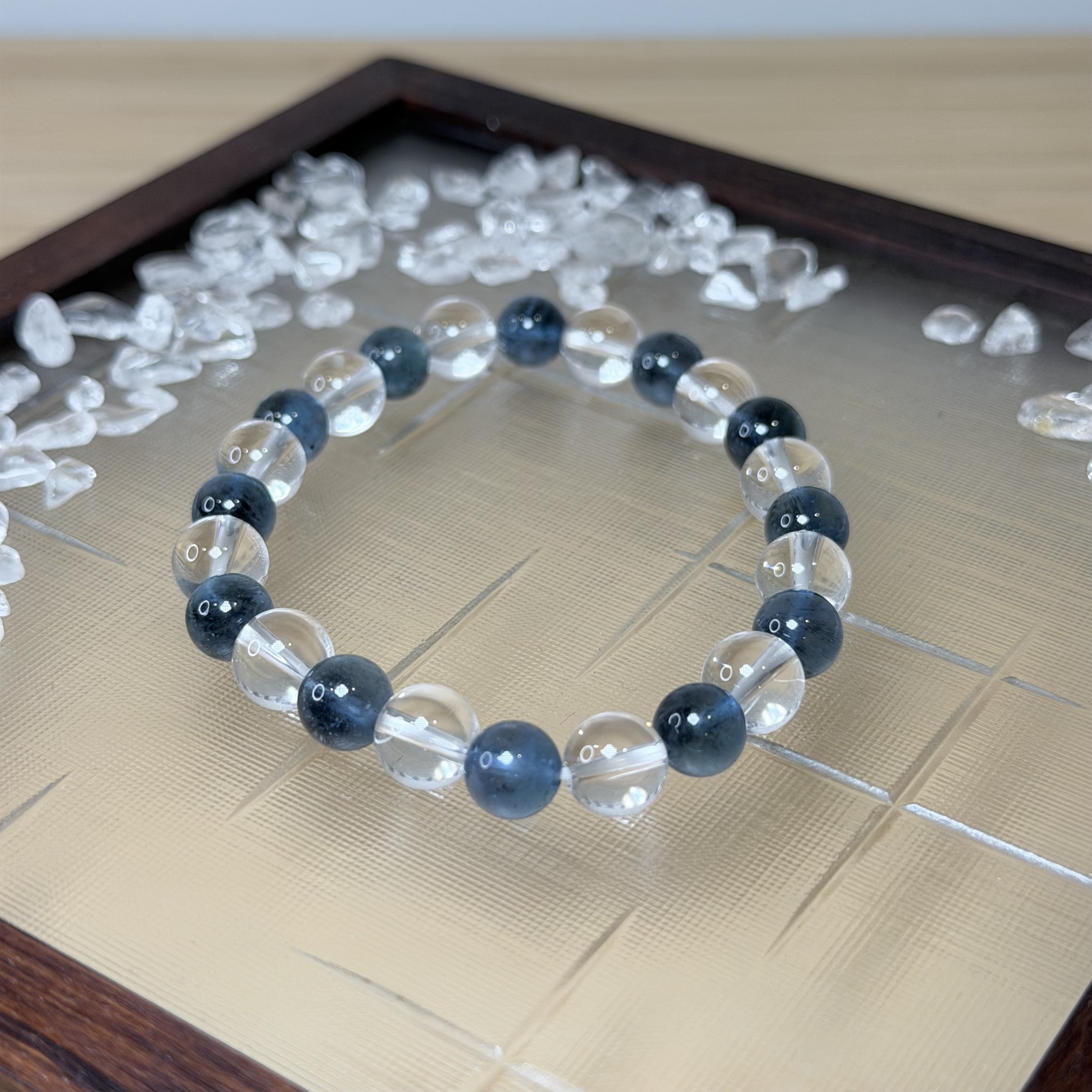 冰海深處丨魔鬼海藍寶＋白水晶