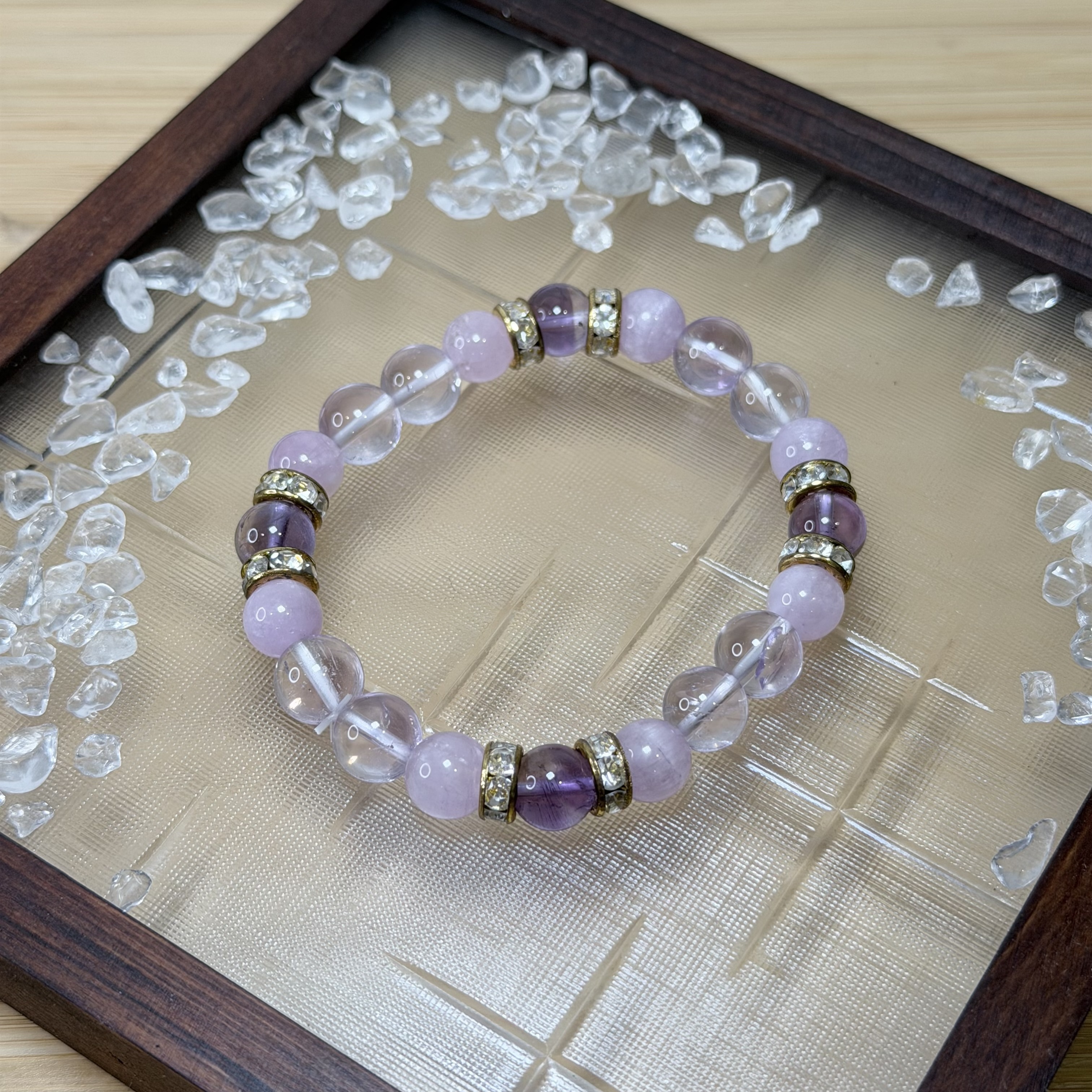 雅典娜的冠冕｜玻利維亞紫水晶＋紫鋰輝＋巴西紫水晶