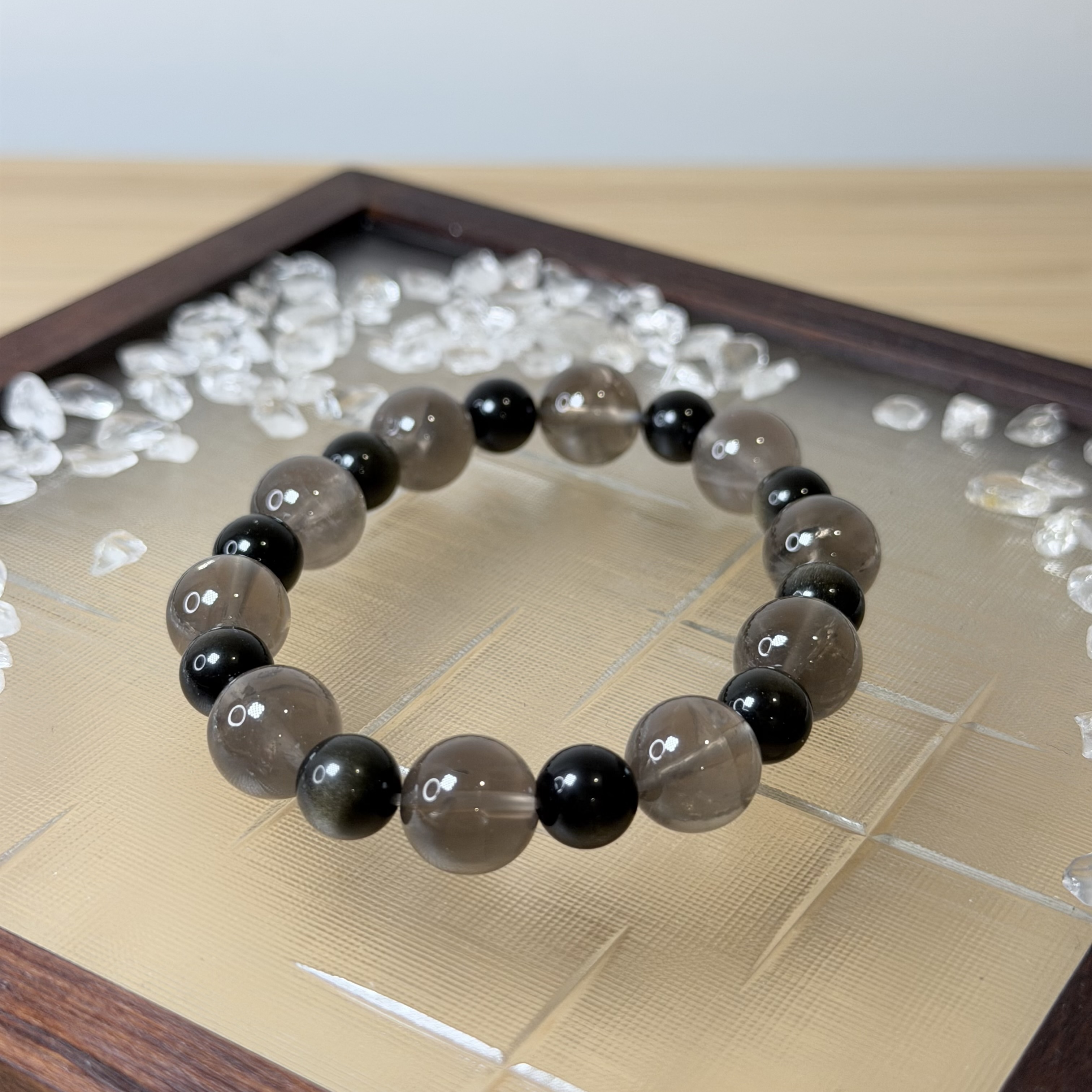 黑金幽靈｜金曜石＋茶晶