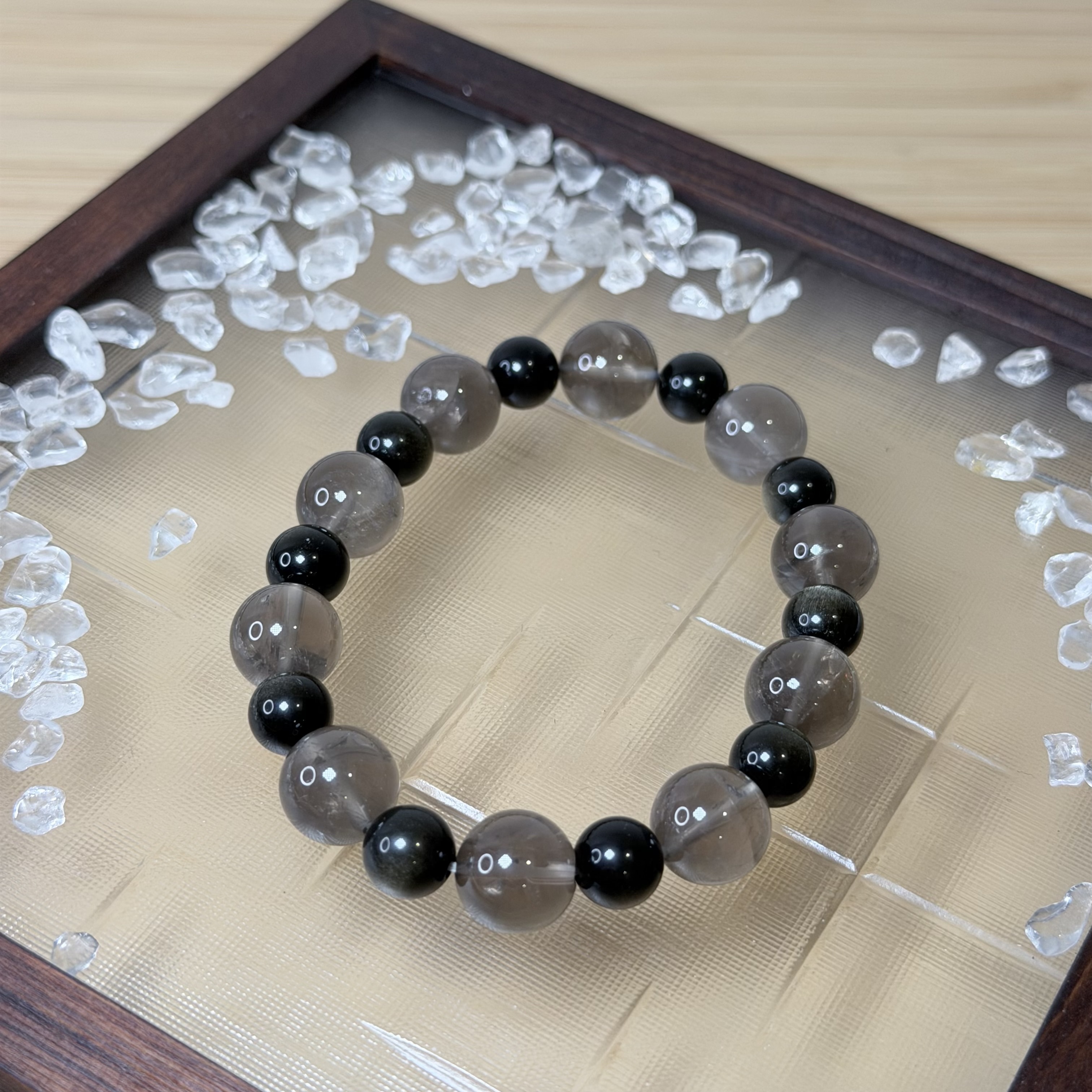 黑金幽靈｜金曜石＋茶晶
