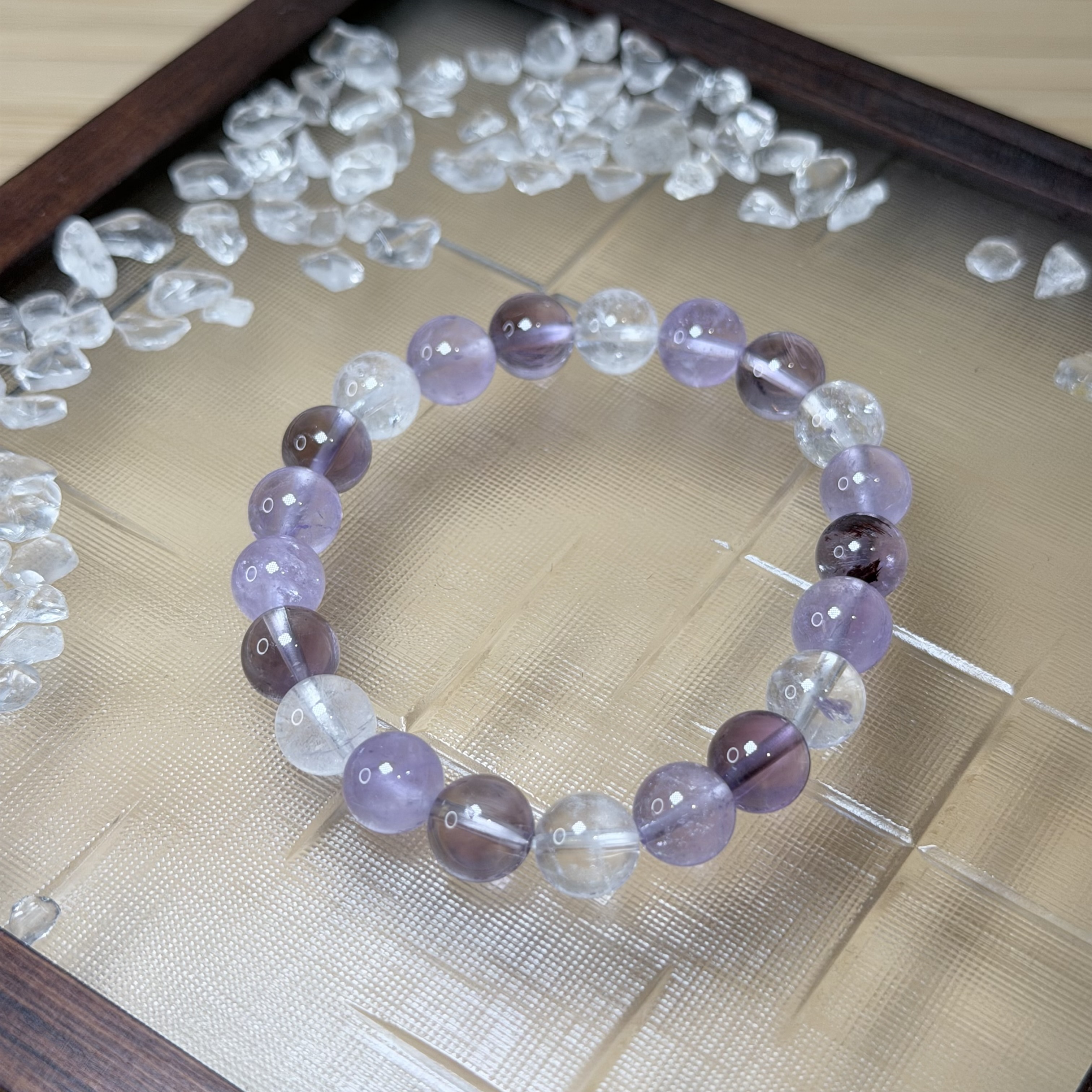 紫藤花落｜紫塔晶＋薰衣草＋紫幽靈＋白阿賽