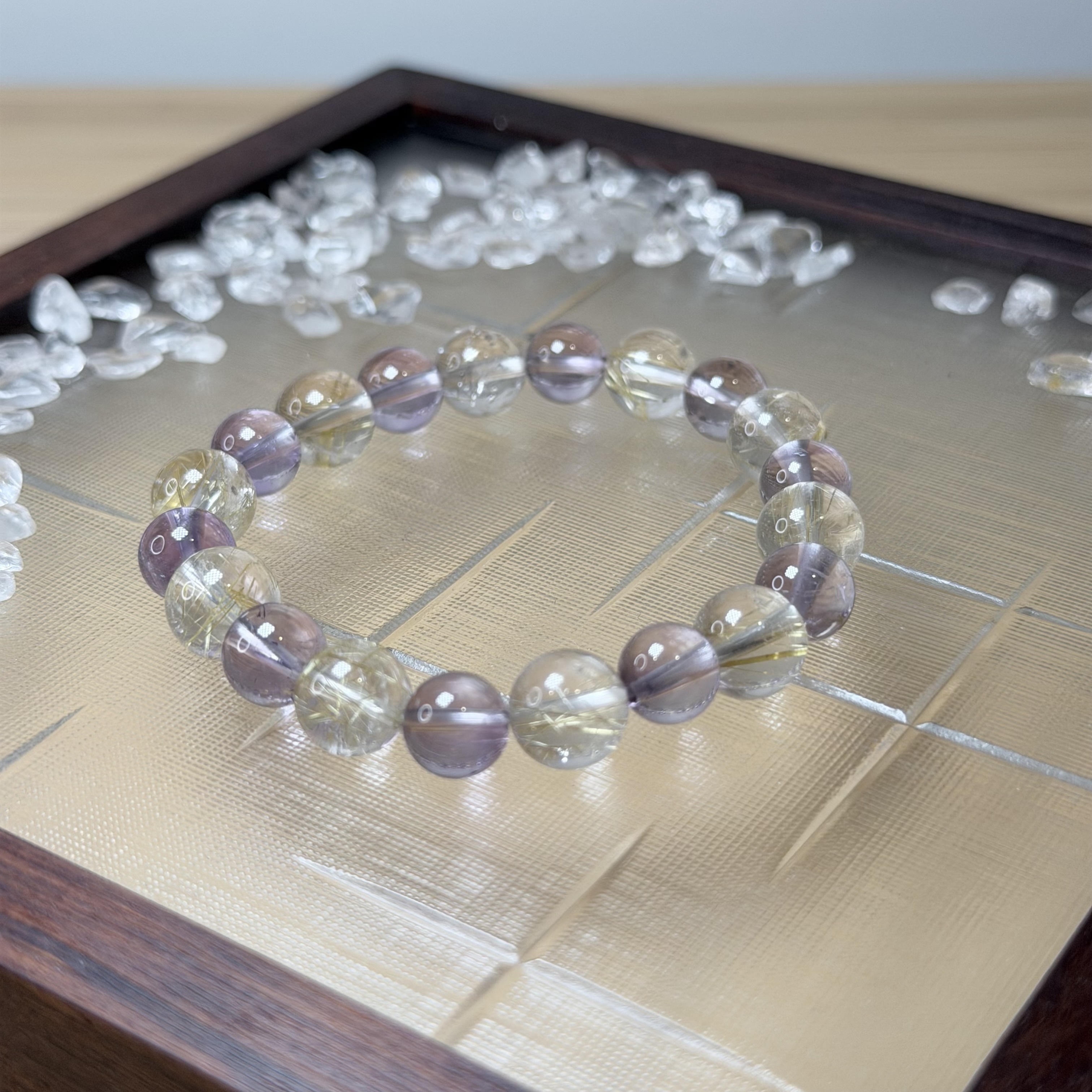 紫金璀璨丨玻利維亞紫水晶＋金髪晶