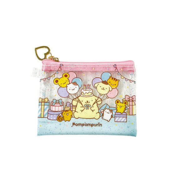 日本 Sanrio Pom Pom Purin 布甸狗 30周年系列 - 透明拉鏈袋