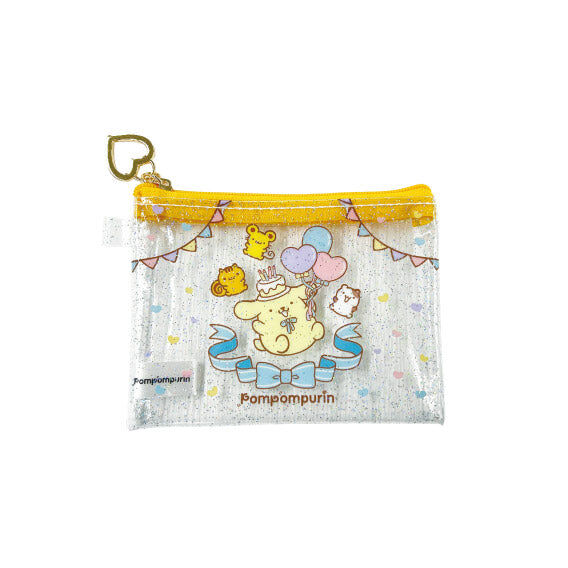日本 Sanrio Pom Pom Purin 布甸狗 30周年系列 - 透明拉鏈袋
