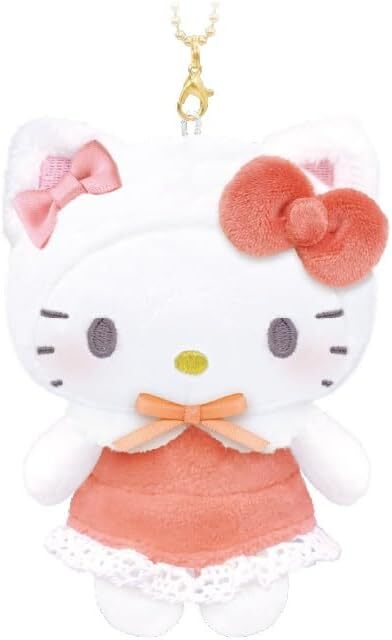 日本 Sanrio 蝴蝶結貓貓頭套造型公仔匙扣