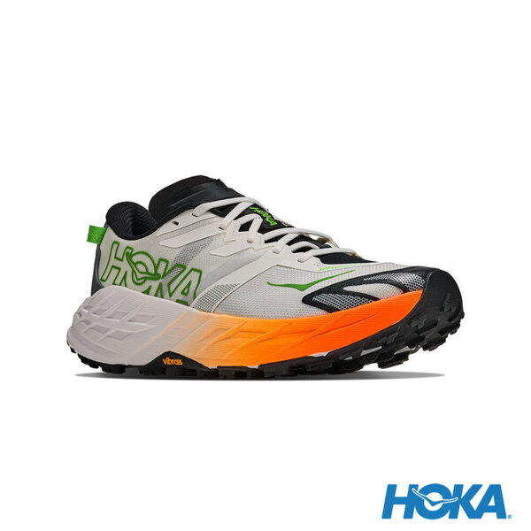 Hoka Speedgoat 7 Wide 1171930-FNTN 男 越野鞋 寬楦 輕量 郊山 野跑 白 橘