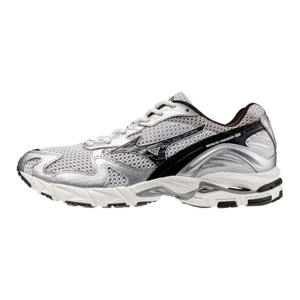 Mizuno 美津濃 Wave Rider 10 D1GA261D06 男 休閒鞋 復古 流行 銀 黑