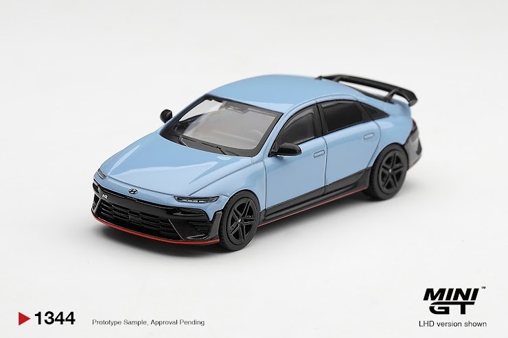 PO-$89 * MINI GT * 1:64 1344 Hyundai Ioniq 6 N Performance Blue Pearl