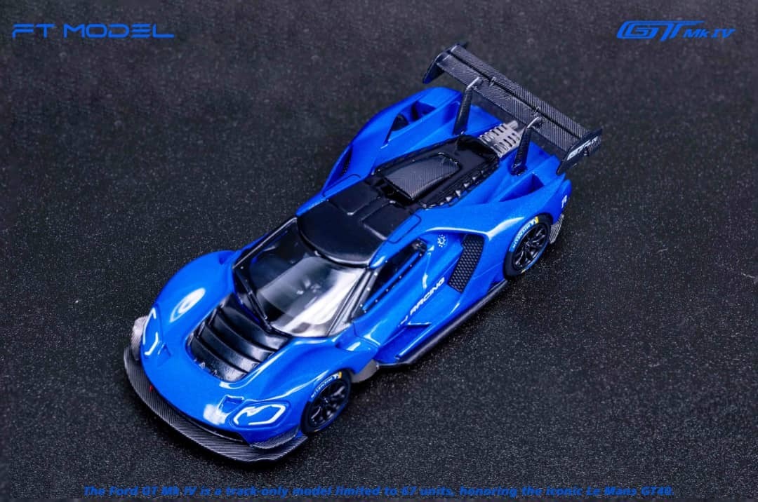 PO-$150 * FT MODEL * 1:64 FORD GT MK4 PEARL BLUE