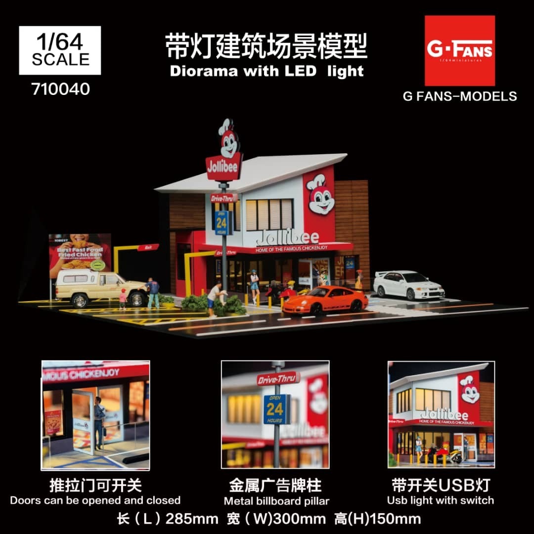 PO-$170 * G-FANS * 1:64 DIORAMA - JOLIBEE