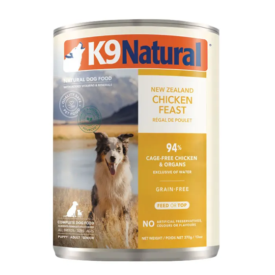K9 Naturals - 狗罐頭 370g (雞肉盛宴) #原裝行貨
