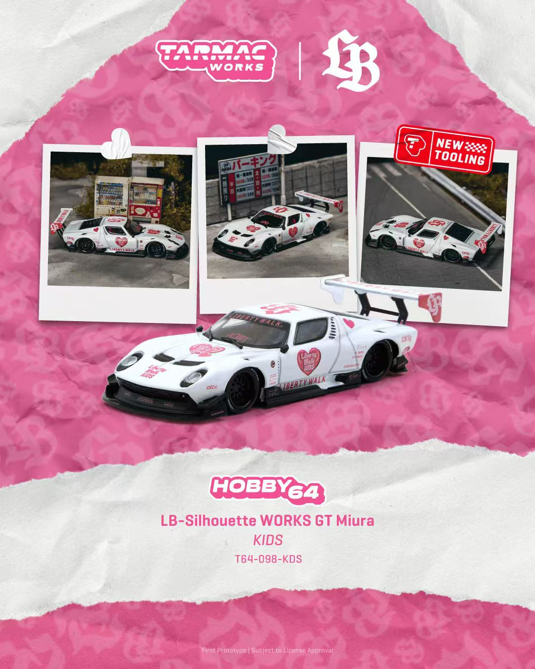 [預訂] Tarmac Works 1/64 LB-Silhouette WORKS GT Miura KIDS
