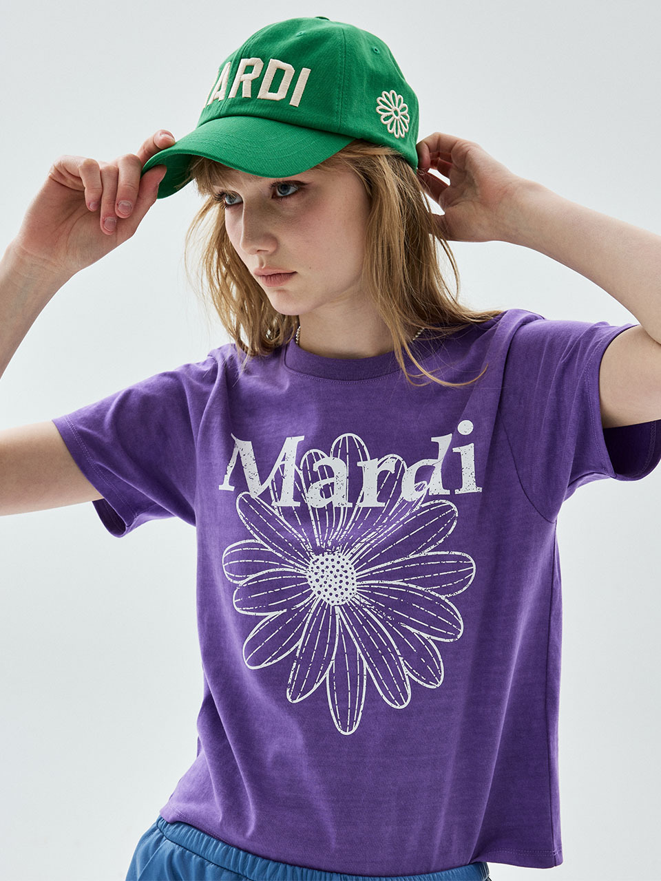 Mardi Mercredi TSHIRT FLOWERMARDI PIGMENT WASHING