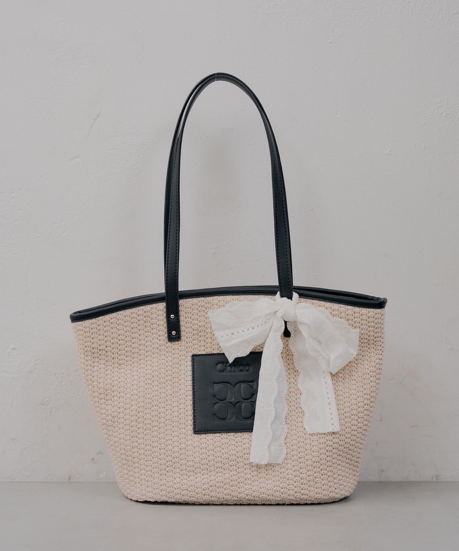 Chico / Lace Ribbon Basket Tote Bag