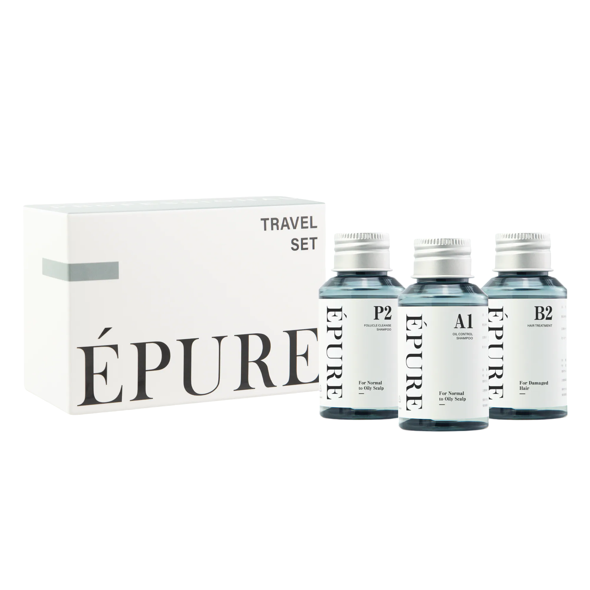【ÉPURE】毛囊淨化控油旅行組 P2+A1+B2 50ml+50ml+50ml