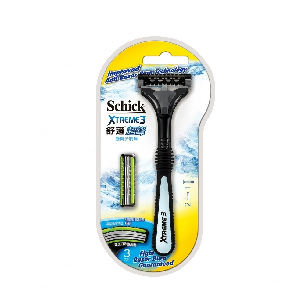 【Schick】Double-layer lubricated razor