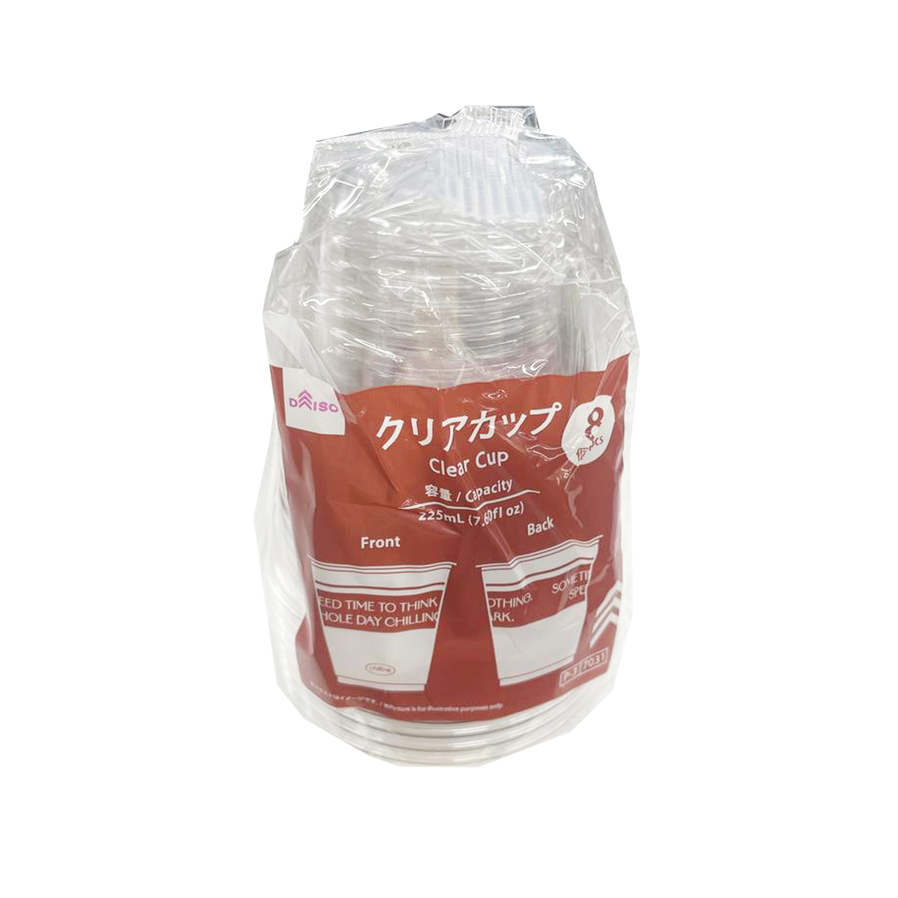 免洗杯/透明 自然風 8入 225ml