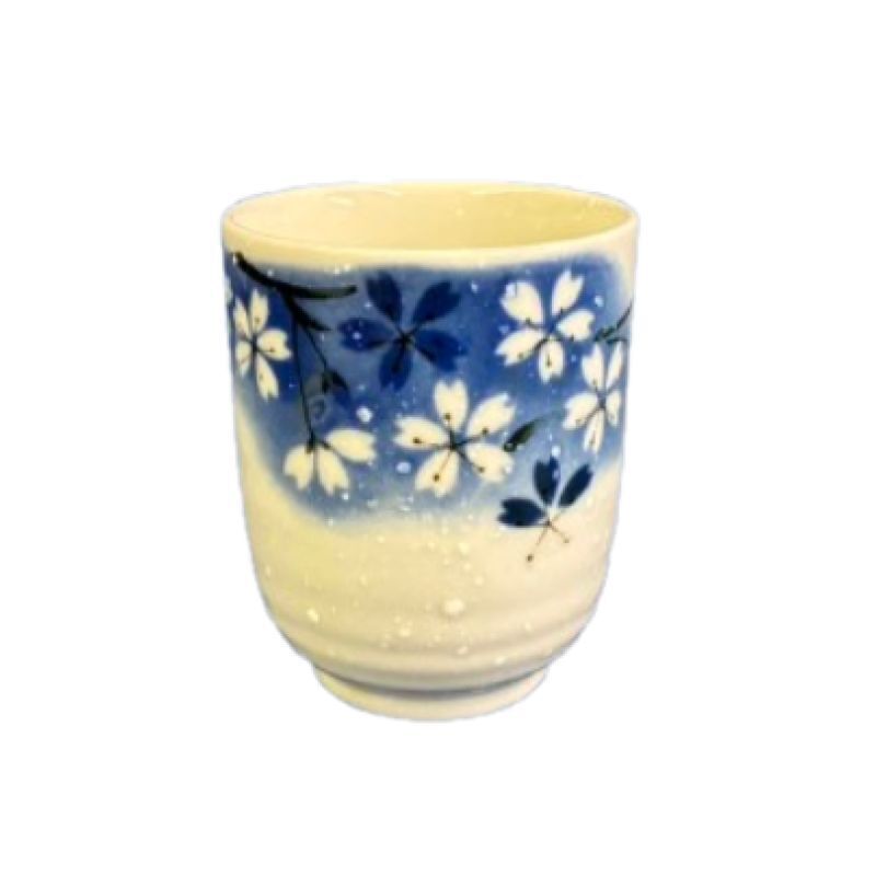 日式茶杯/櫻花 藍 Ø6.7×8.2cm