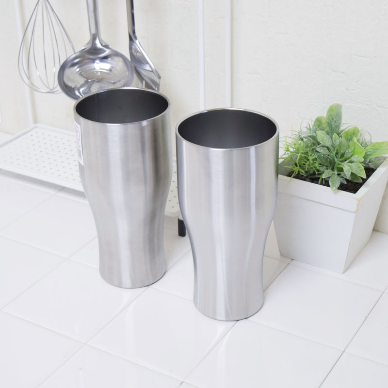 真空雙層不鏽鋼保溫保冷杯/銀 600ml