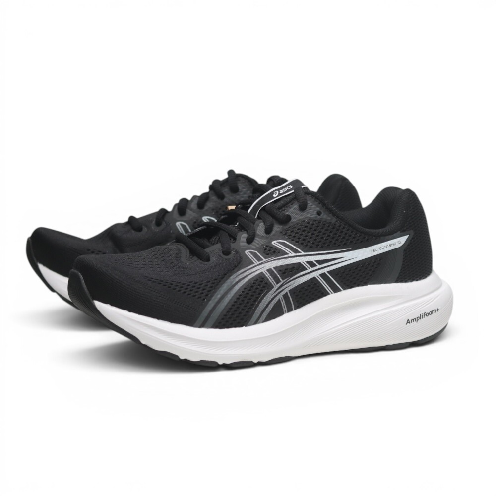 ASICS 慢跑鞋 GEL-CONTEND 10 黑白 D楦 運動鞋 女 1012C014003