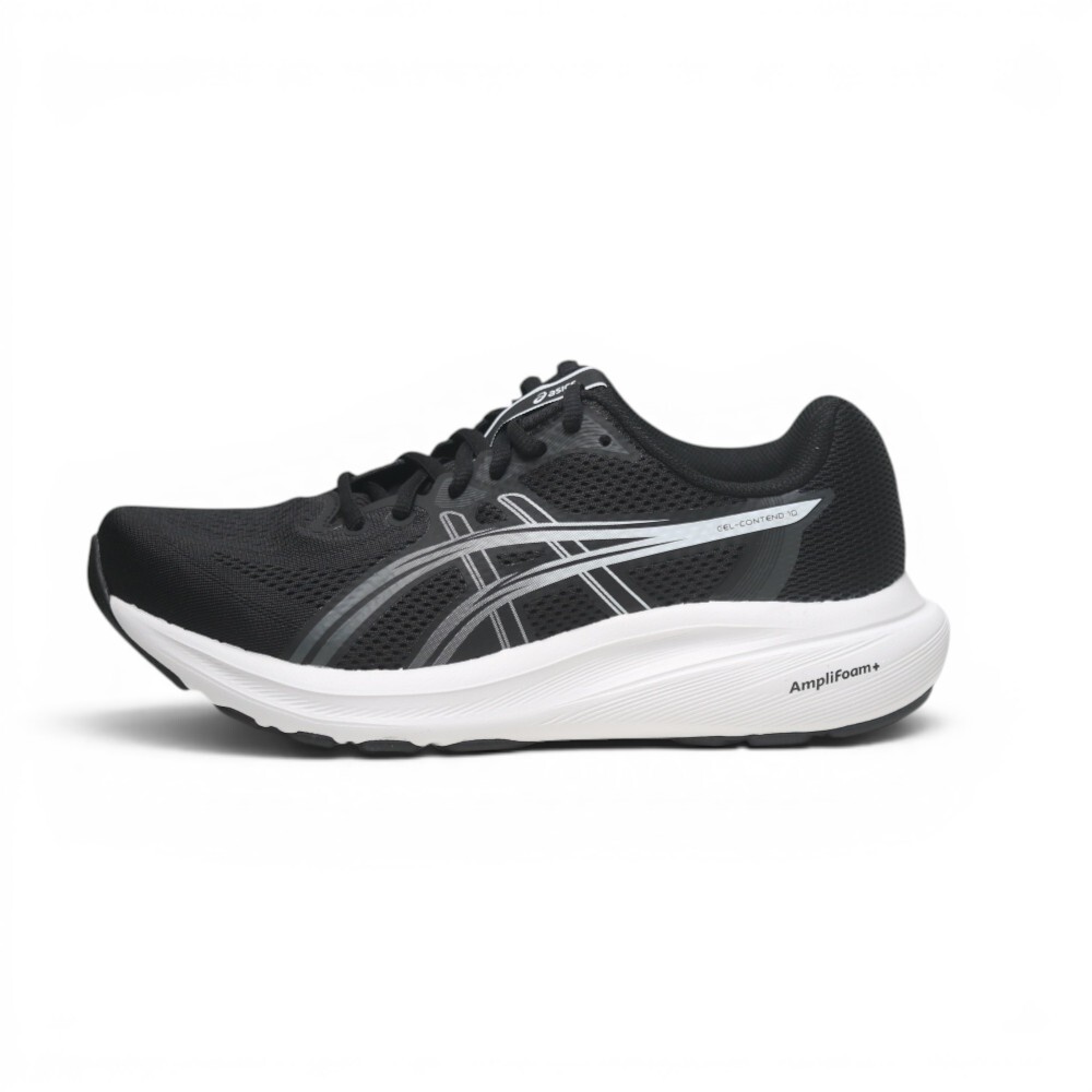 ASICS 慢跑鞋 GEL-CONTEND 10 黑白 D楦 運動鞋 女 1012C014003