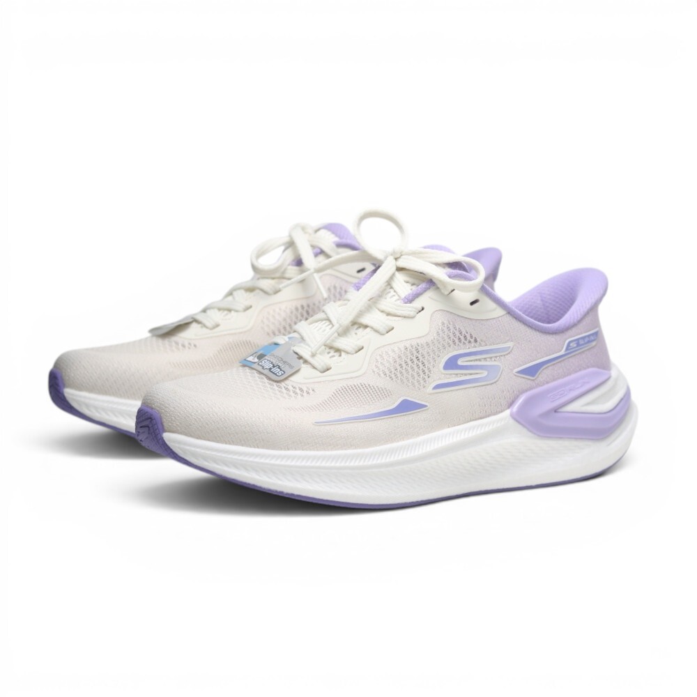 SKECHERS 慢跑鞋 GO RUN CONSISTENT PRO 白紫 支撐 回彈 女 129783NTPR