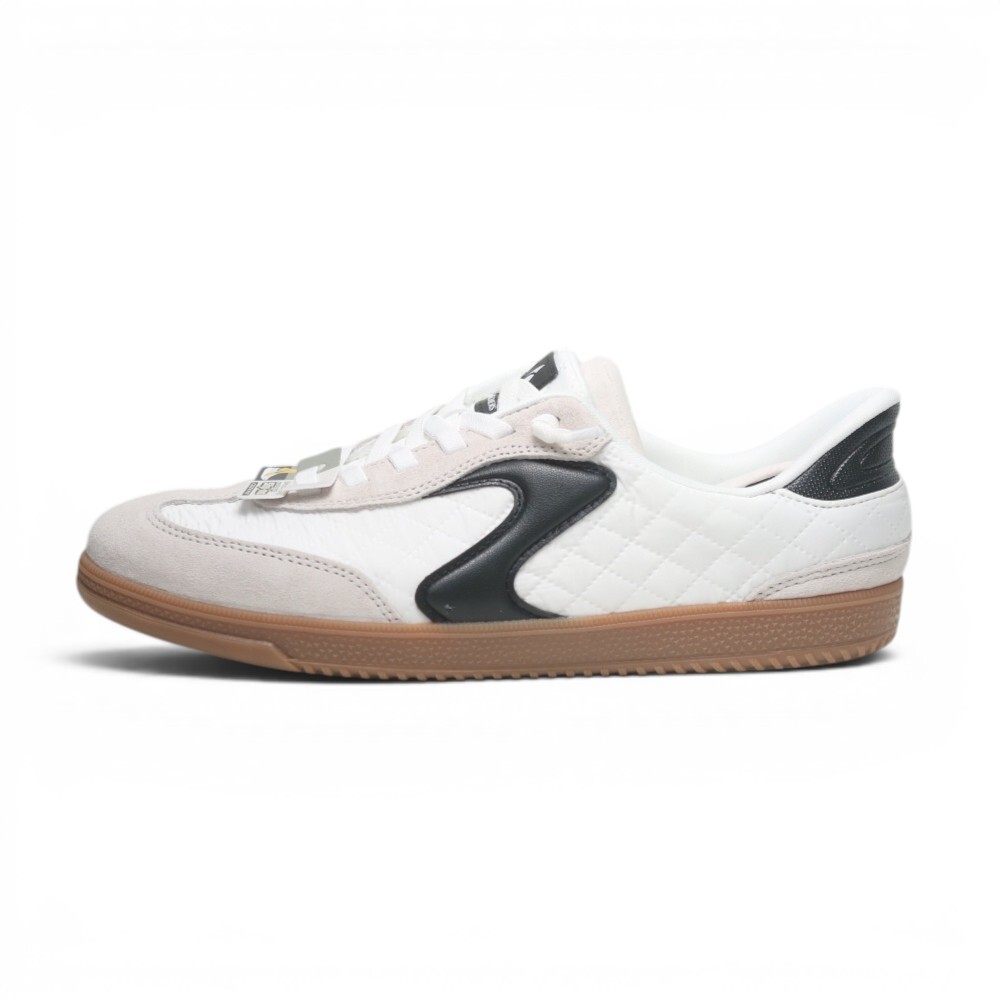 SKECHERS 休閒鞋 HOTSHOT 白黑 寬楦 瞬穿 免鞋帶 德訓鞋 女 185329WWBK
