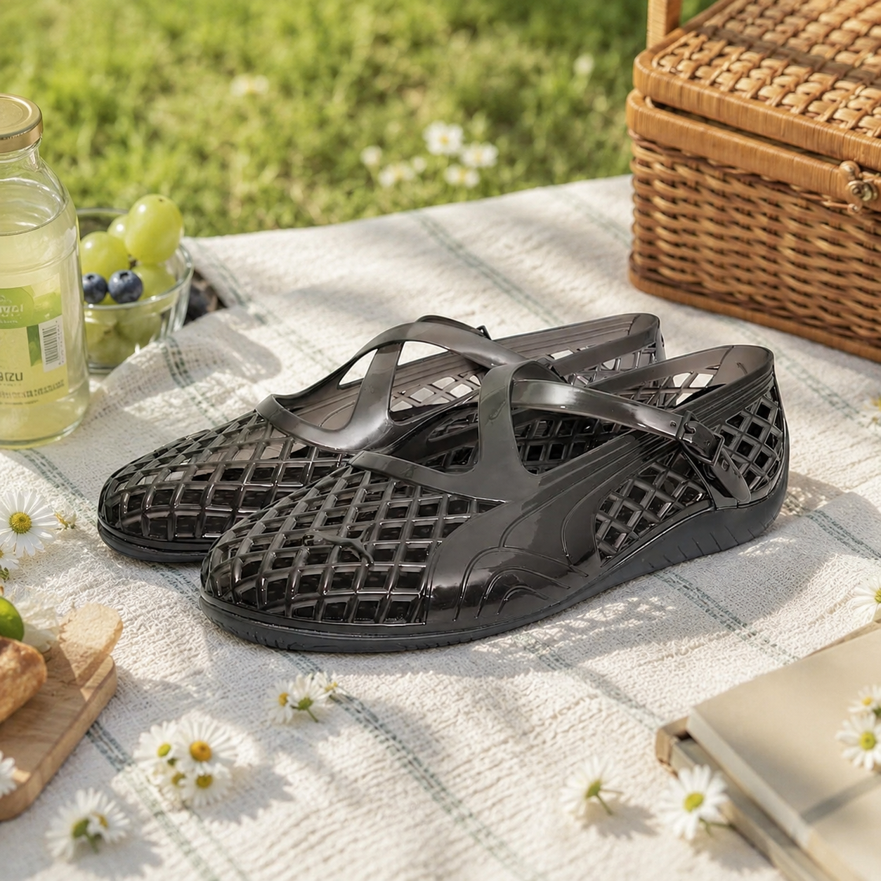 PUMA 休閒鞋 SPEEDCAT BALLET JELLY 鐵灰 果凍鞋 漁網鞋 女 40946901
