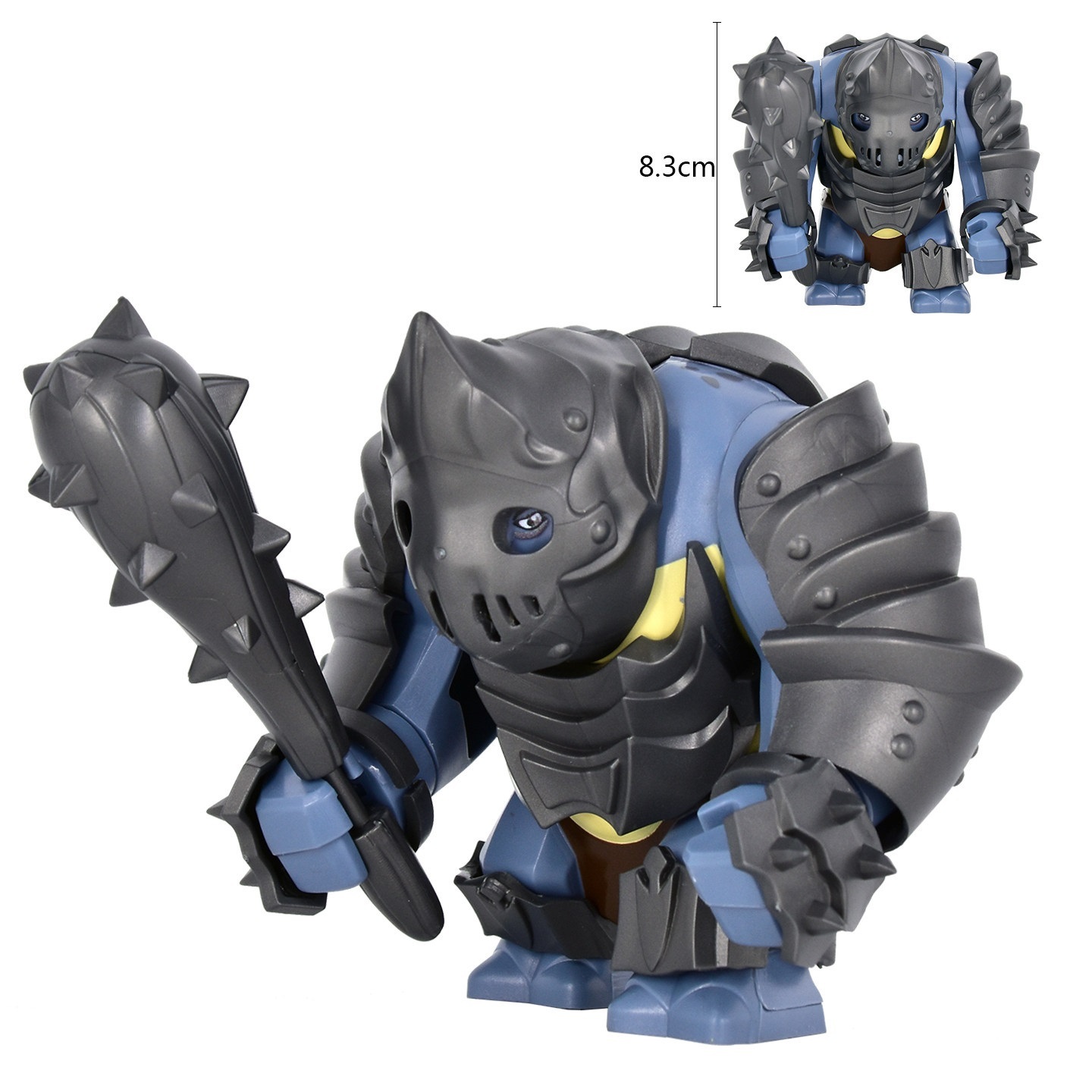 Lord of the Rings Armored Troll Custom BigFigs Fit Lego (8.3CM) DXMH3018