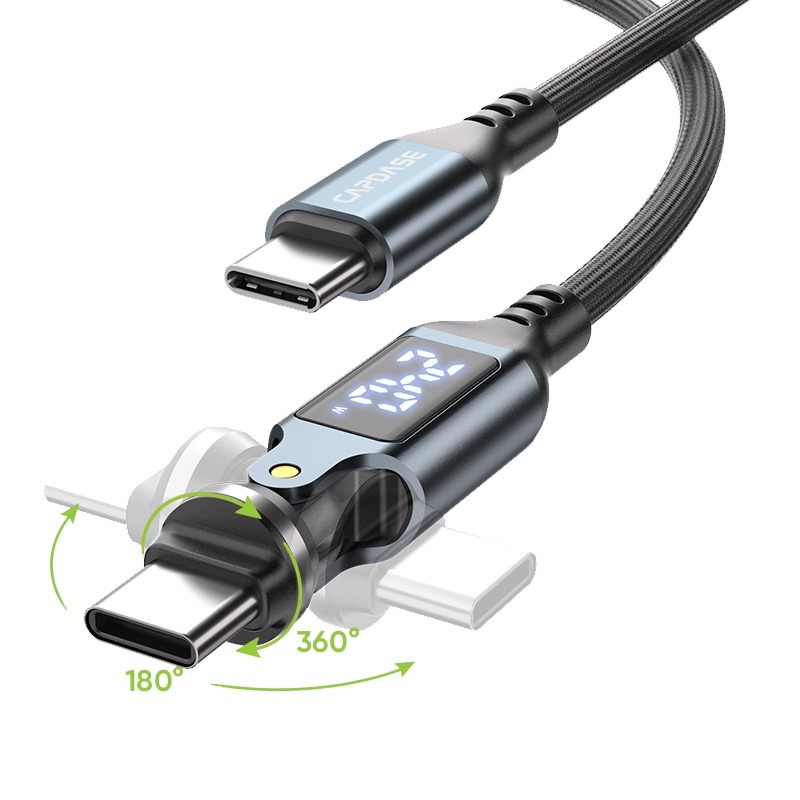 Capdase 540°Rotary 240W Usb-C to Usb-C Charging Cable