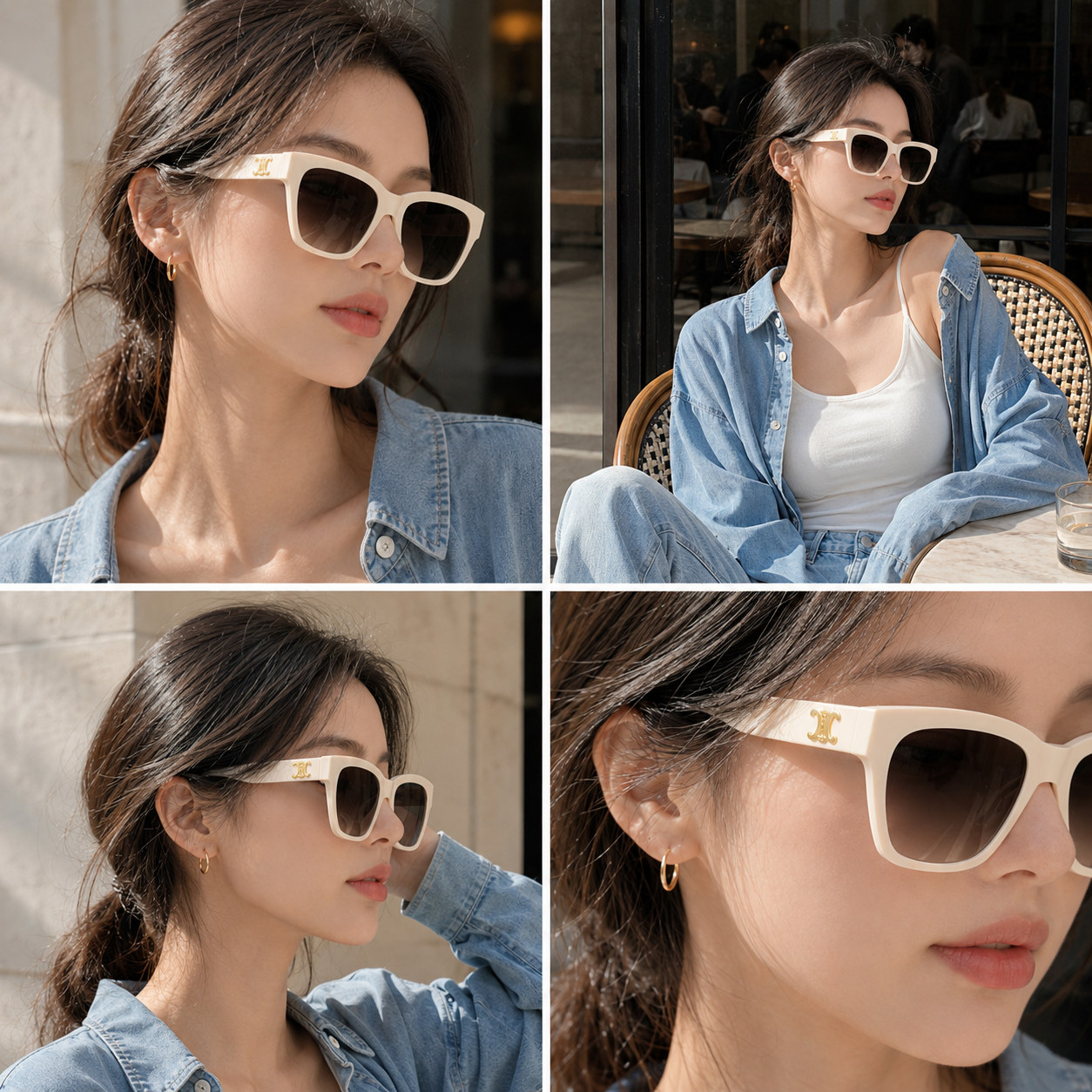【預購】Celine H0717524 太陽眼鏡(象牙白)