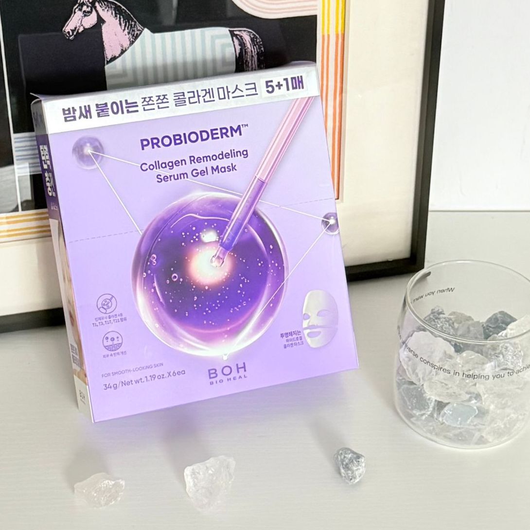 【韓國】BOH PROBIODERM  - Collagen Remodeling Serum Gel Mask 益生菌膠原蛋白精華面膜 5+1片