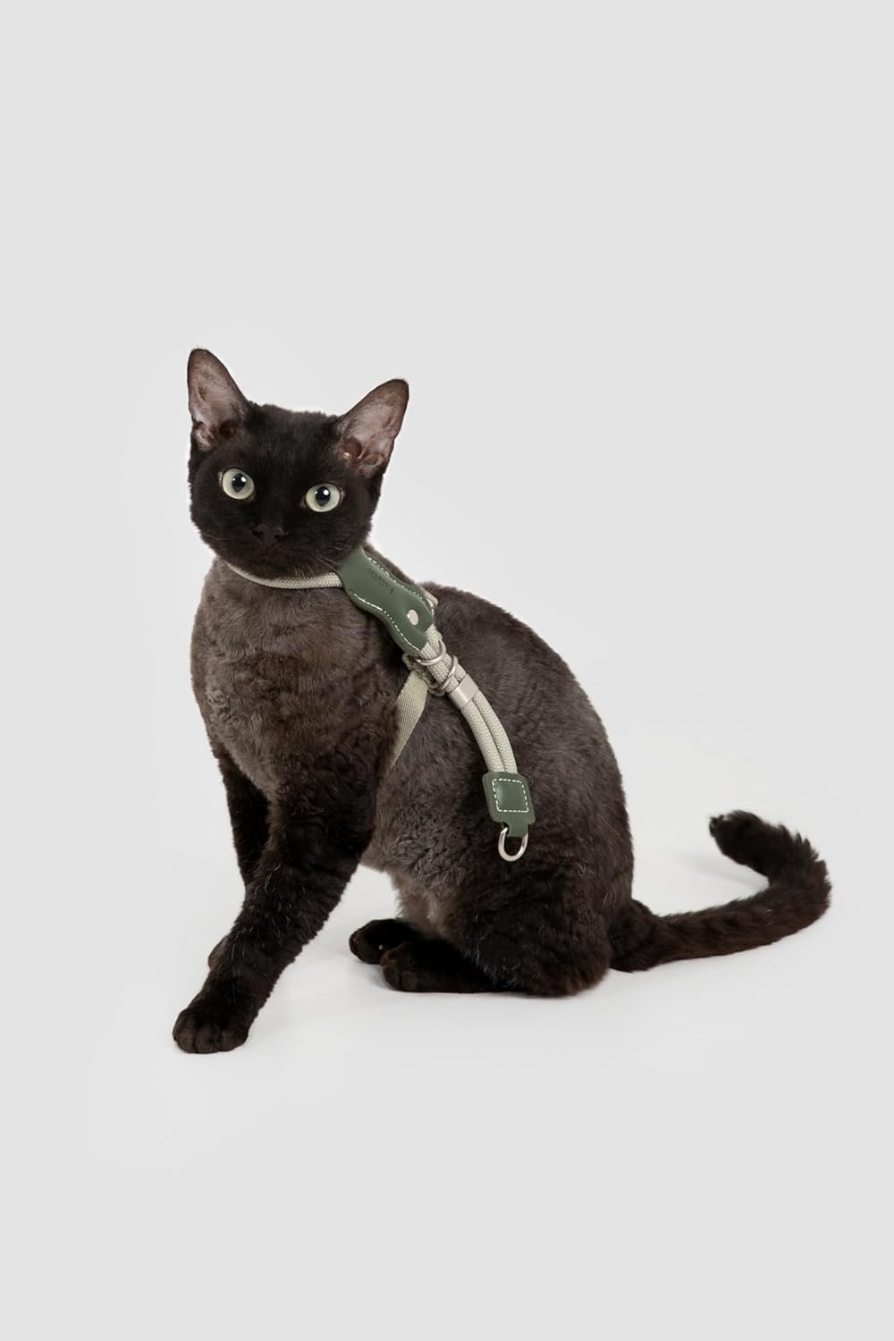 HIDREAM Cat Leather Round Cord Carrying Suspension - Olive Green