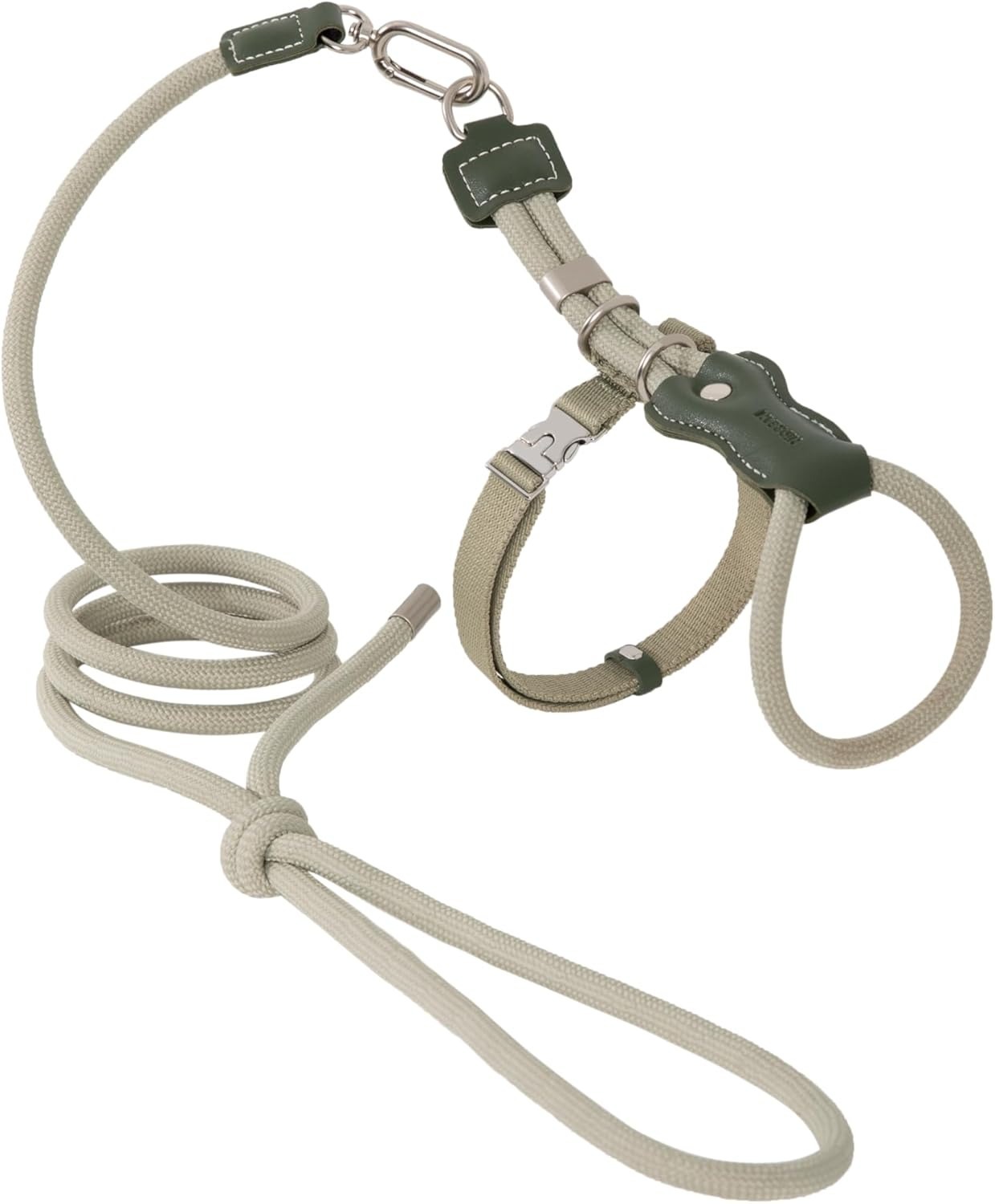 HIDREAM Cat Leather Round Cord Carrying Suspension - Olive Green