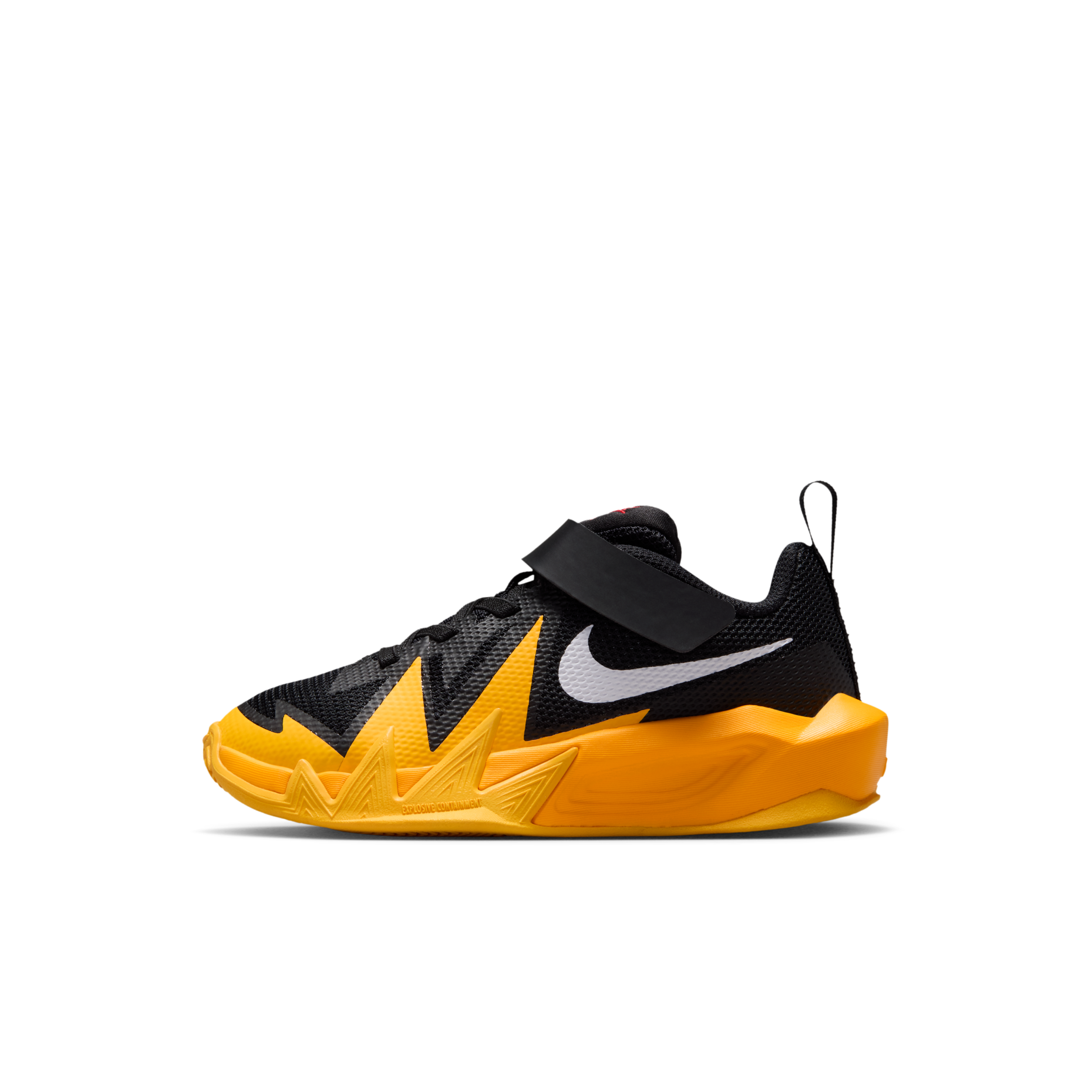 中童鞋 NIKE S.T. DYNAMITE PS 黑黃 魔鬼氈 透氣 運動 籃球鞋【IH2307-007】