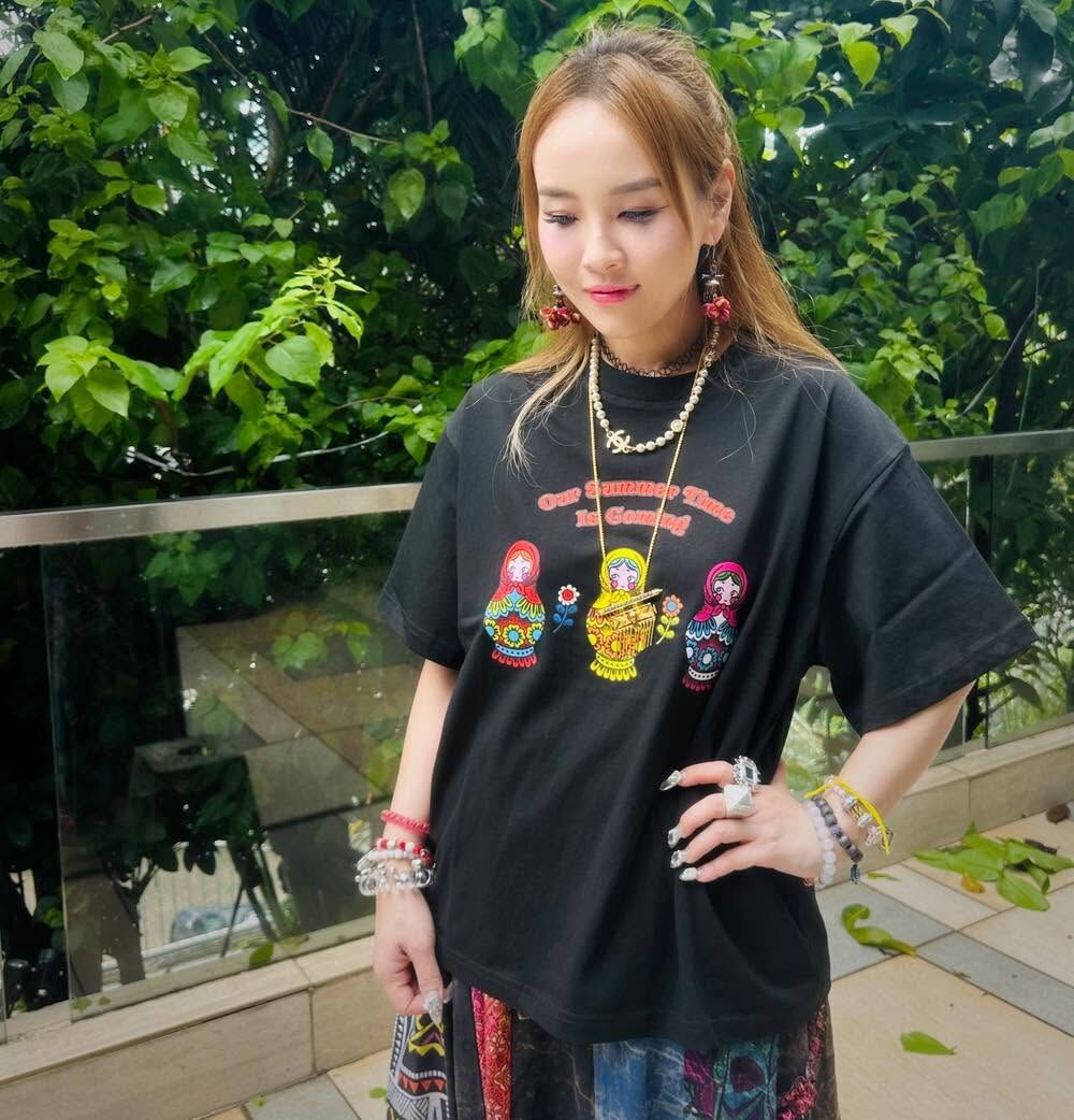 Macrame tee MB0068 - black (0720)
