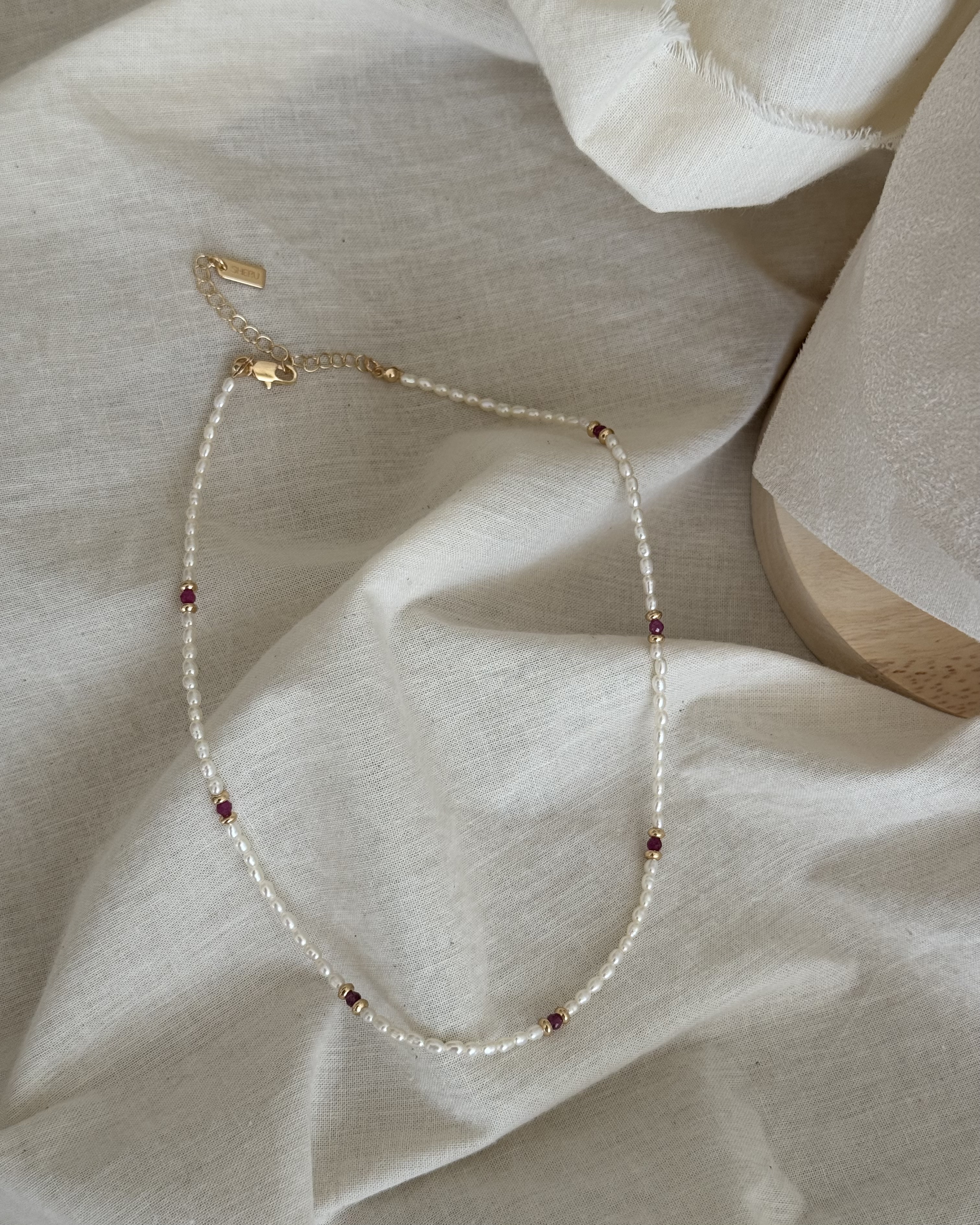 Ruby Pearls Necklace｜紅寶石珍珠項鏈