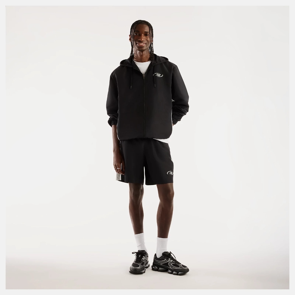 NEW BALANCE 短褲 TRACKSIDE 黑色 七吋 梭織短褲 男 MB62U39TBK