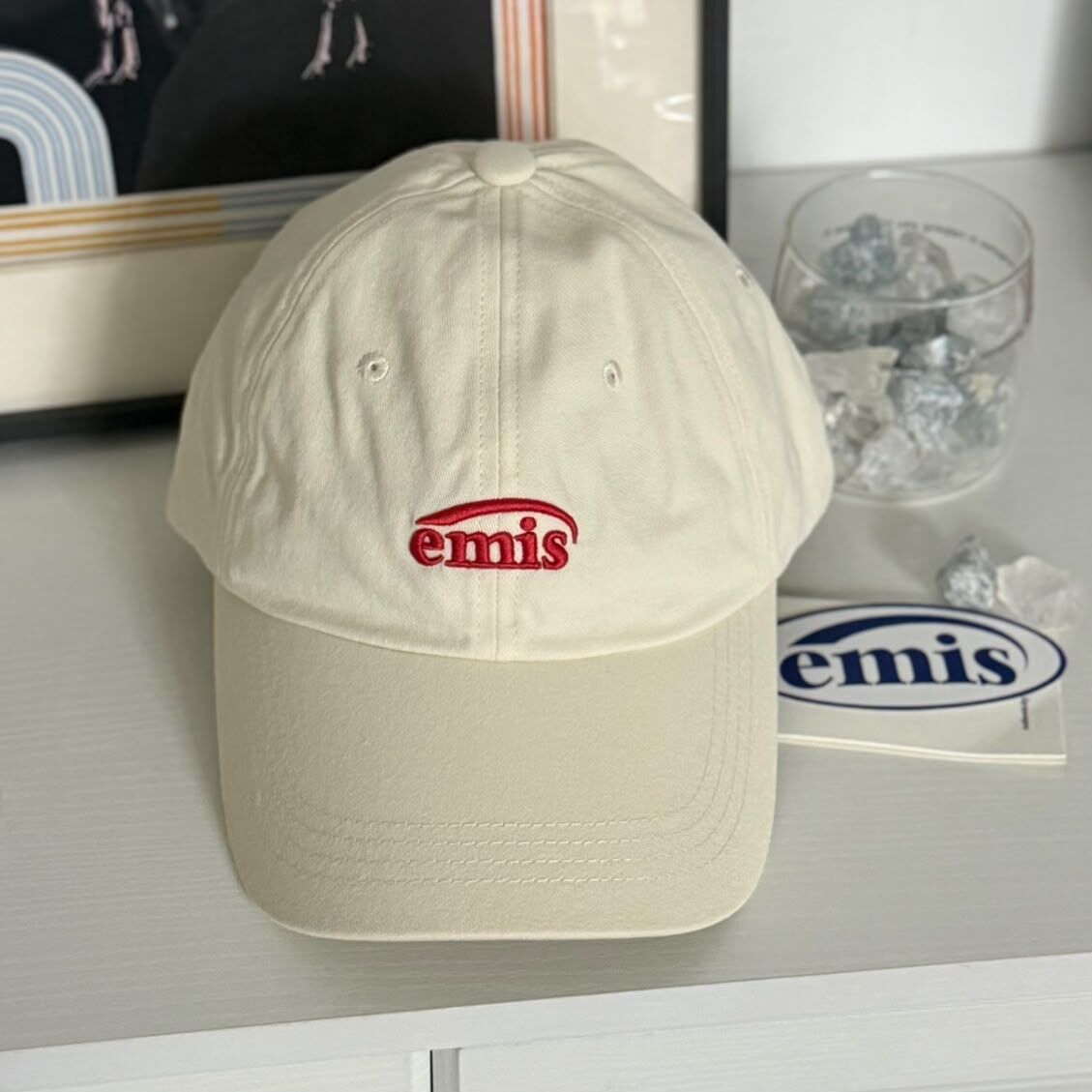 Emis - Small Logo Ball Cap #cream