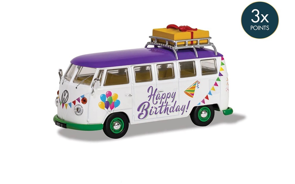 Corgi CC02734 1:43 福斯露營車主題，生日快樂！